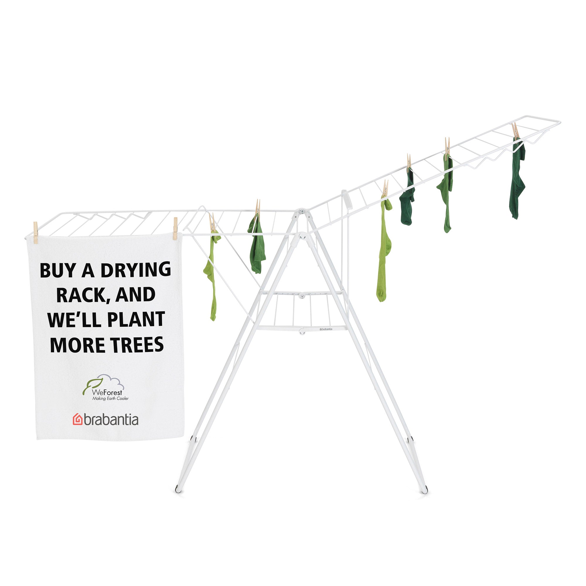 Brabantia HangOn Drying Rack 25 Meters Fresh White