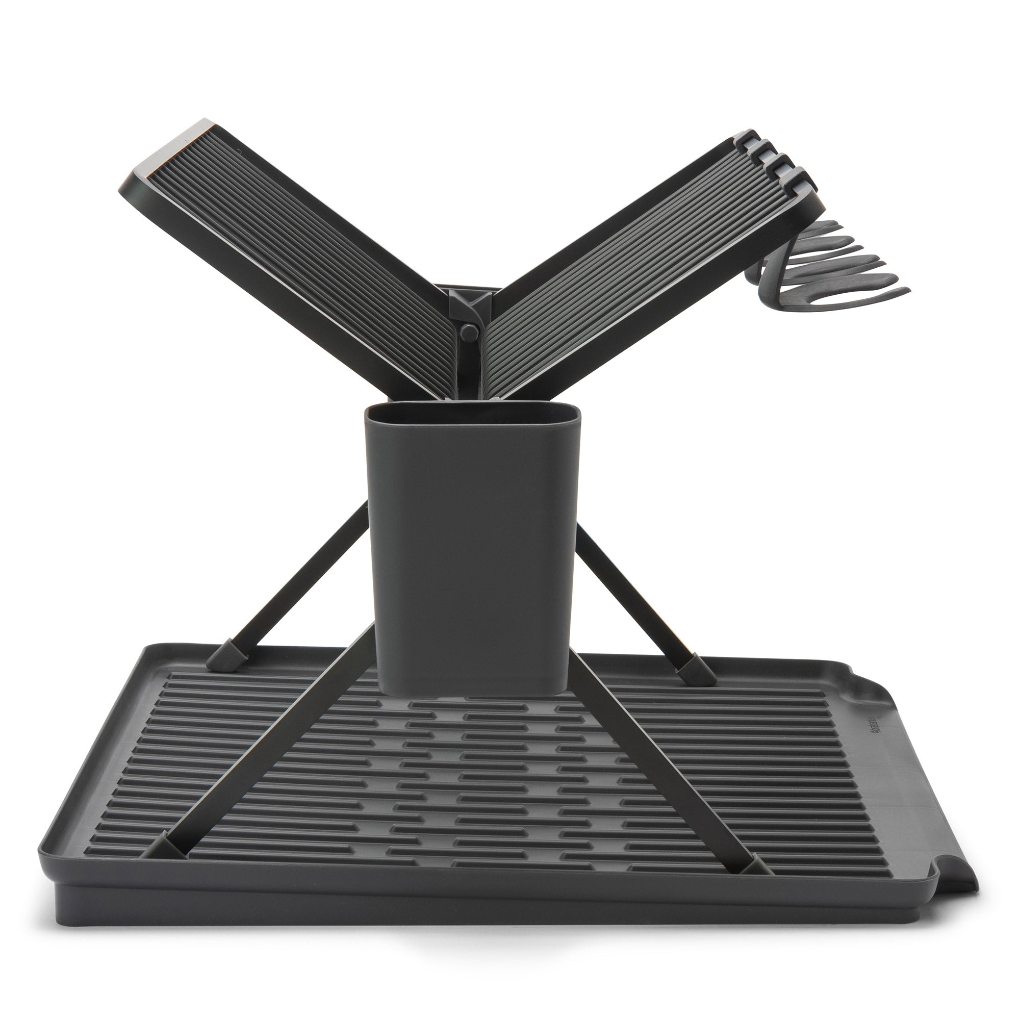 Brabantia Foldable Dish Drying Rack Large Dark Grey