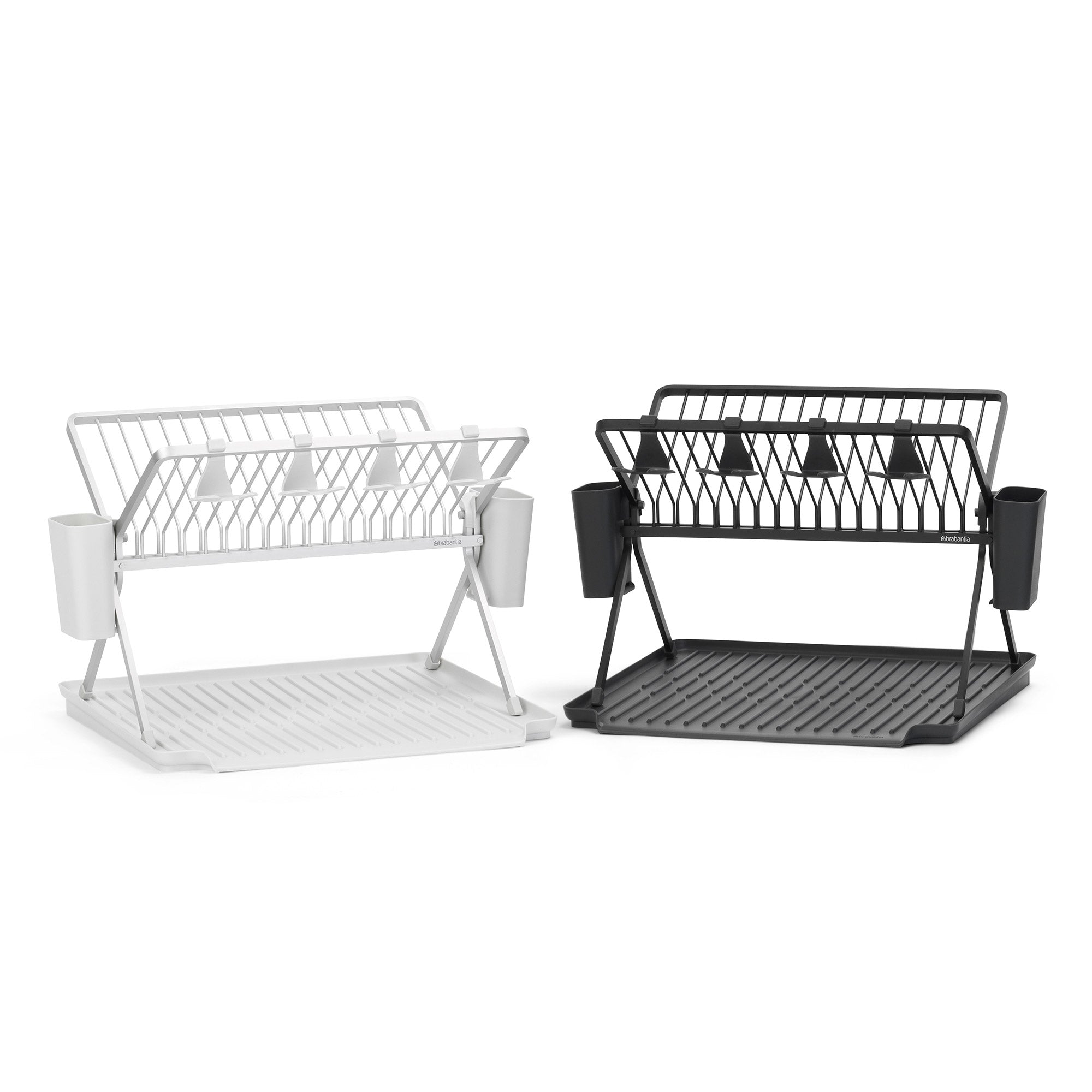 Brabantia Foldable Dish Drying Rack Large Dark Grey