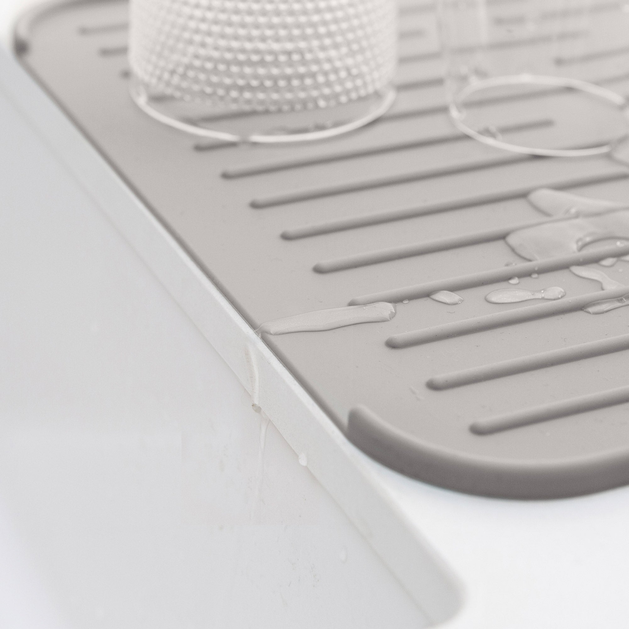 Brabantia Silicone Dish Drying Rack - Mid Grey