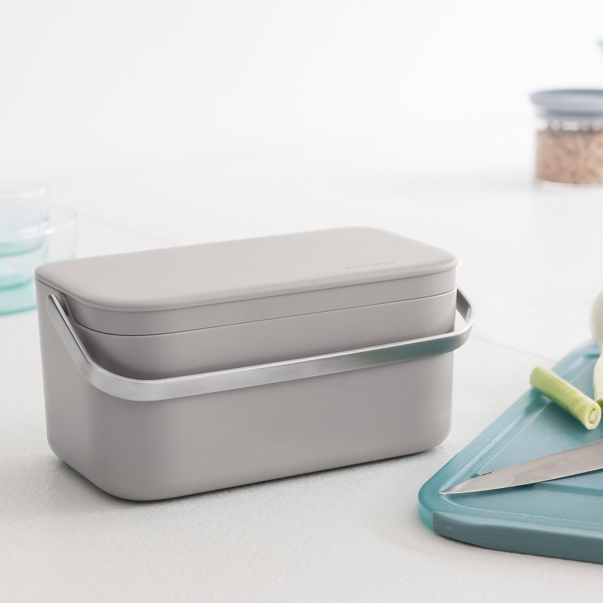 Brabantia Food Waste Caddy - Mid Grey