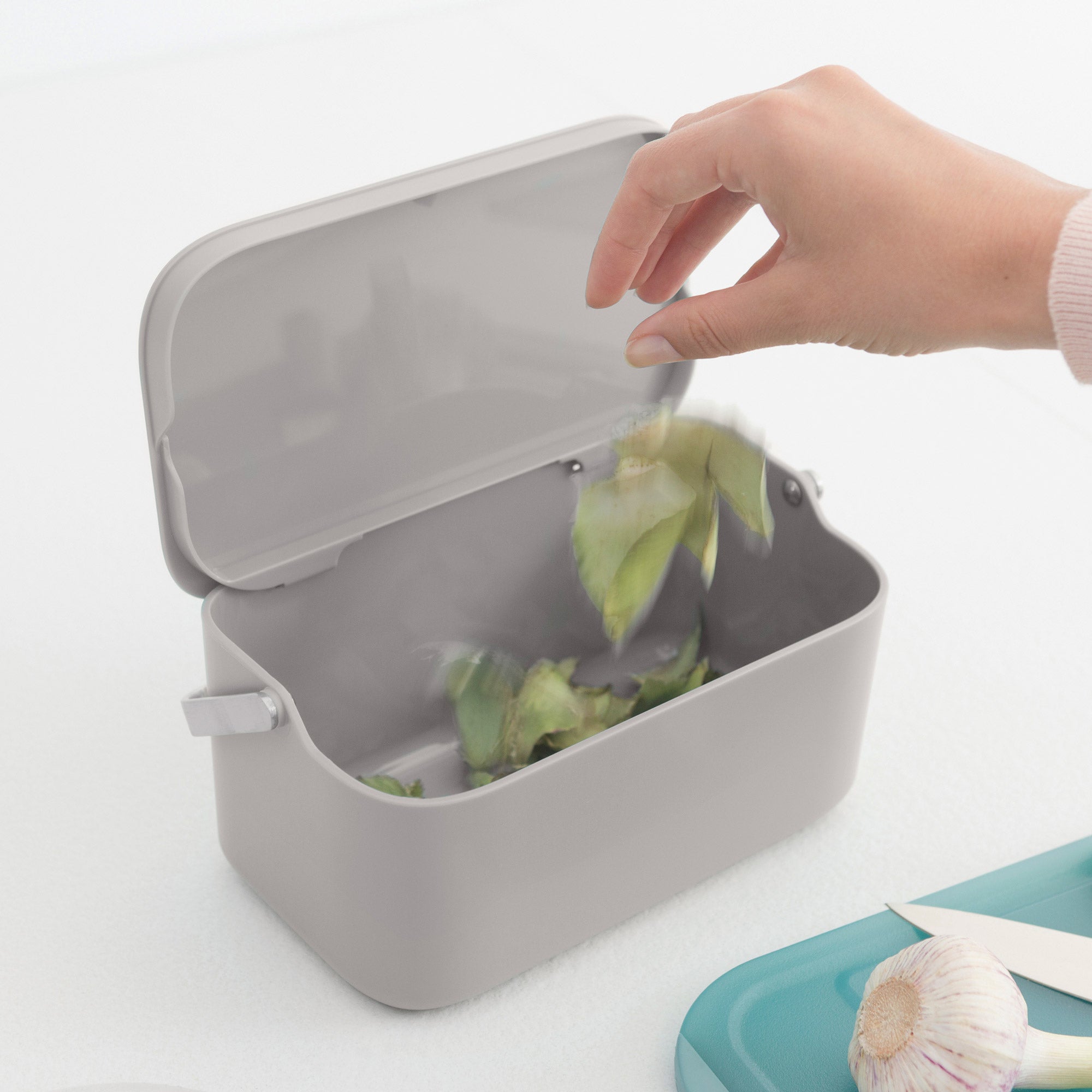 Brabantia Food Waste Caddy - Mid Grey