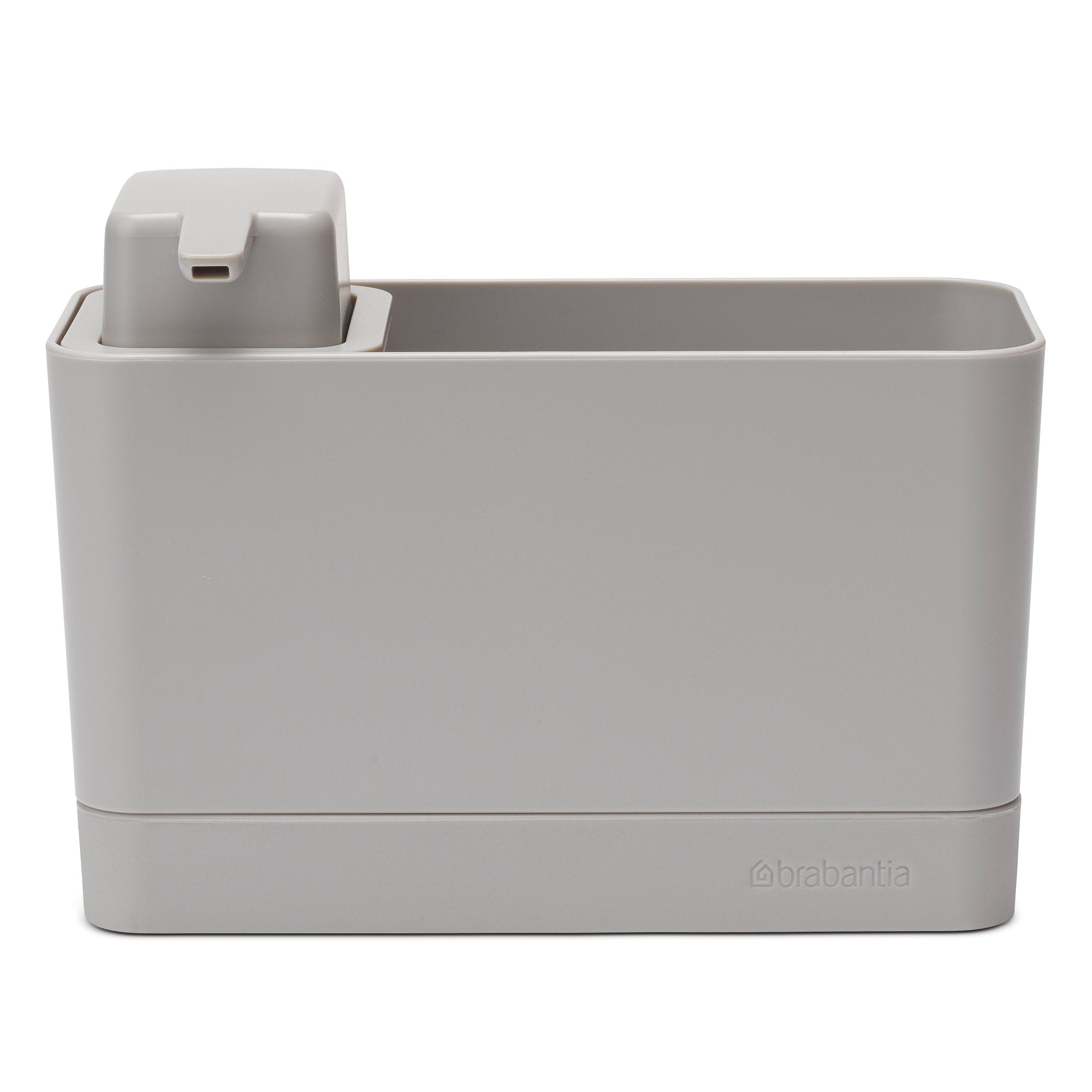 Brabantia Sink Organiser Set, Sink Organiser and Soap Dispenser Mid Grey