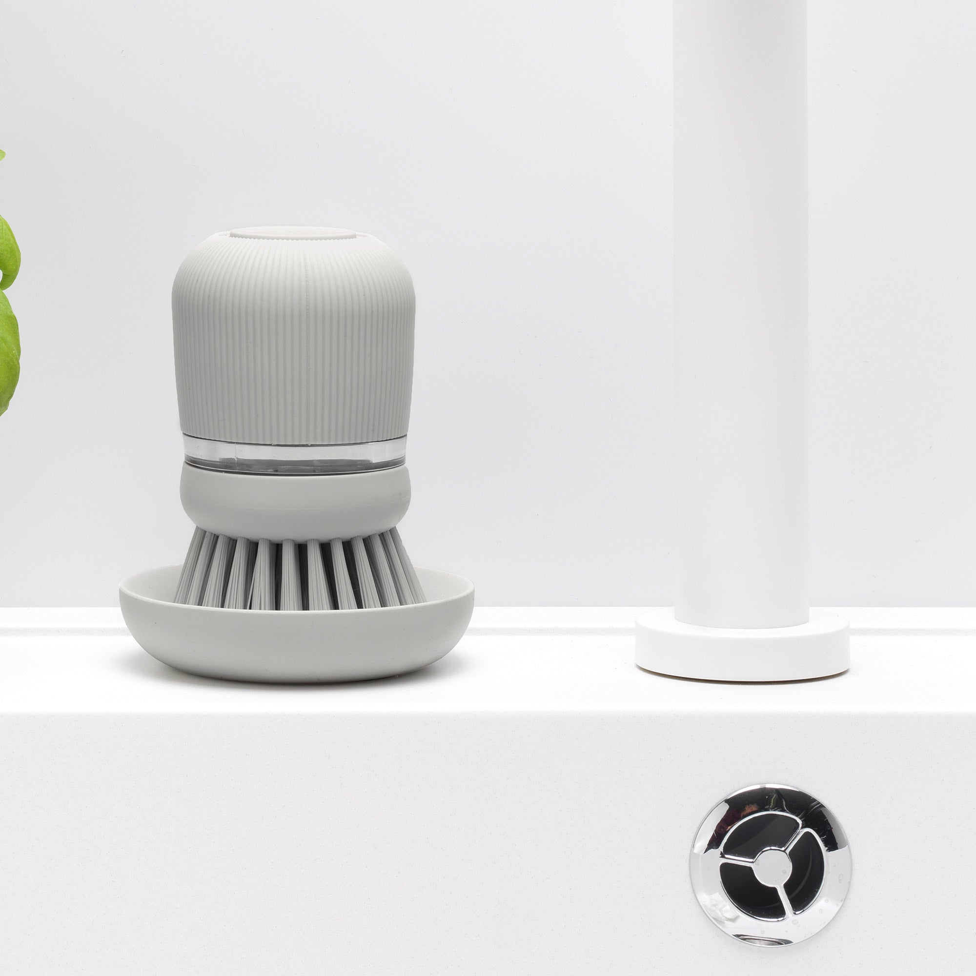 Brabantia Soap Dispensing Dish Brush Mid Grey