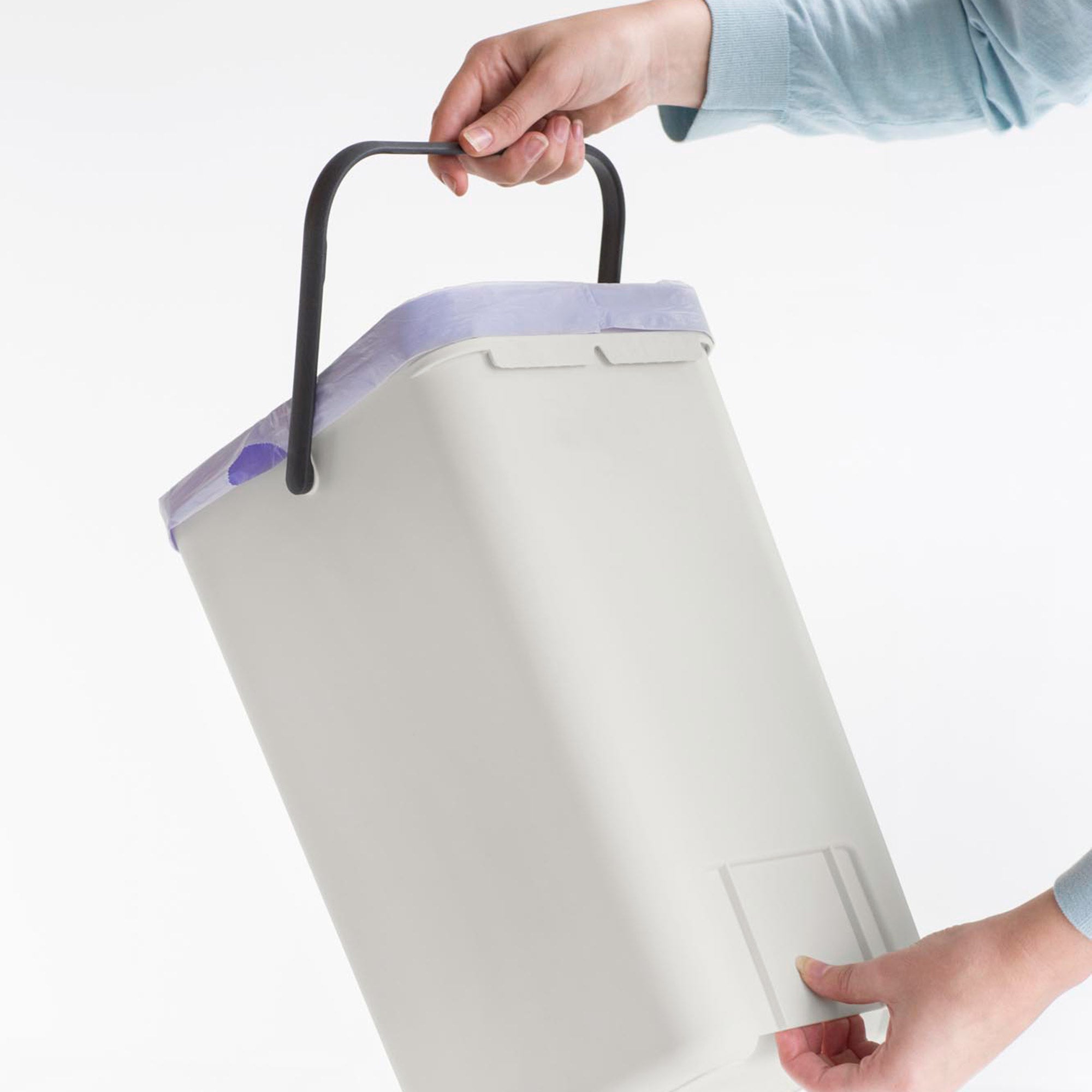 Brabantia Waste Bin Sort & Go 12L - Light Grey