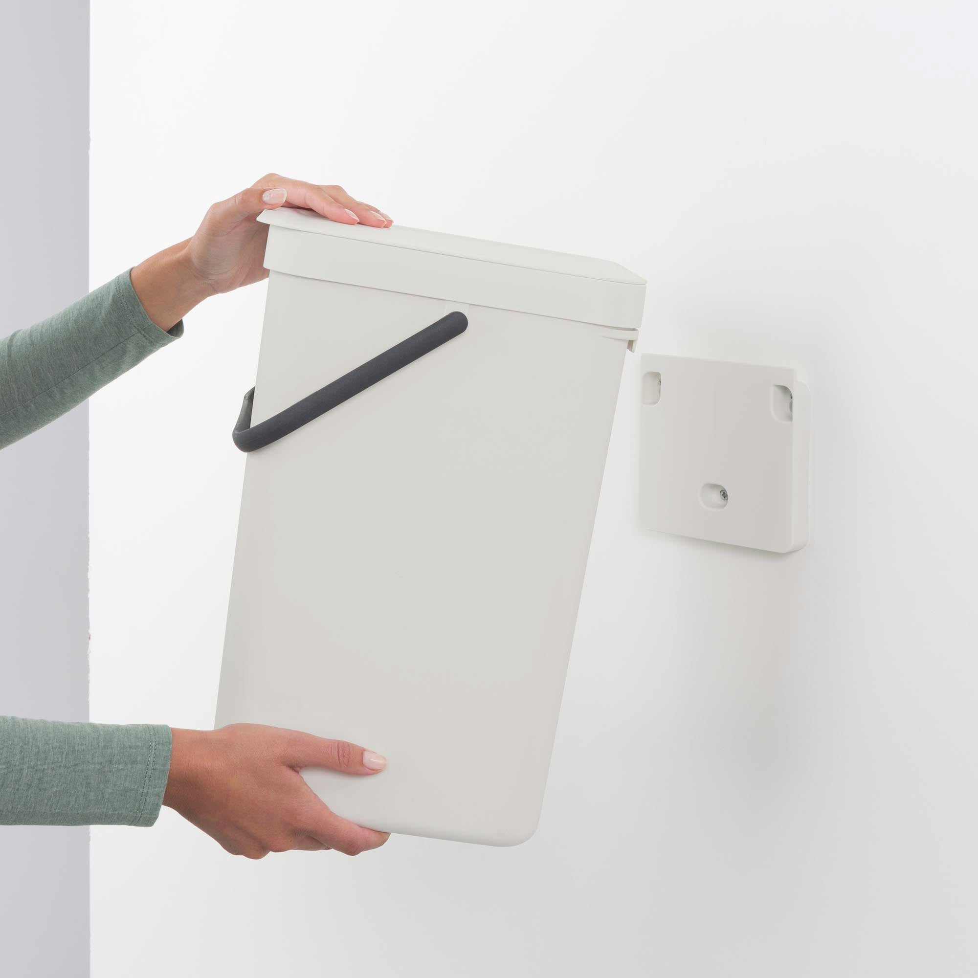 Brabantia Waste Bin Sort & Go 16L - Light Grey