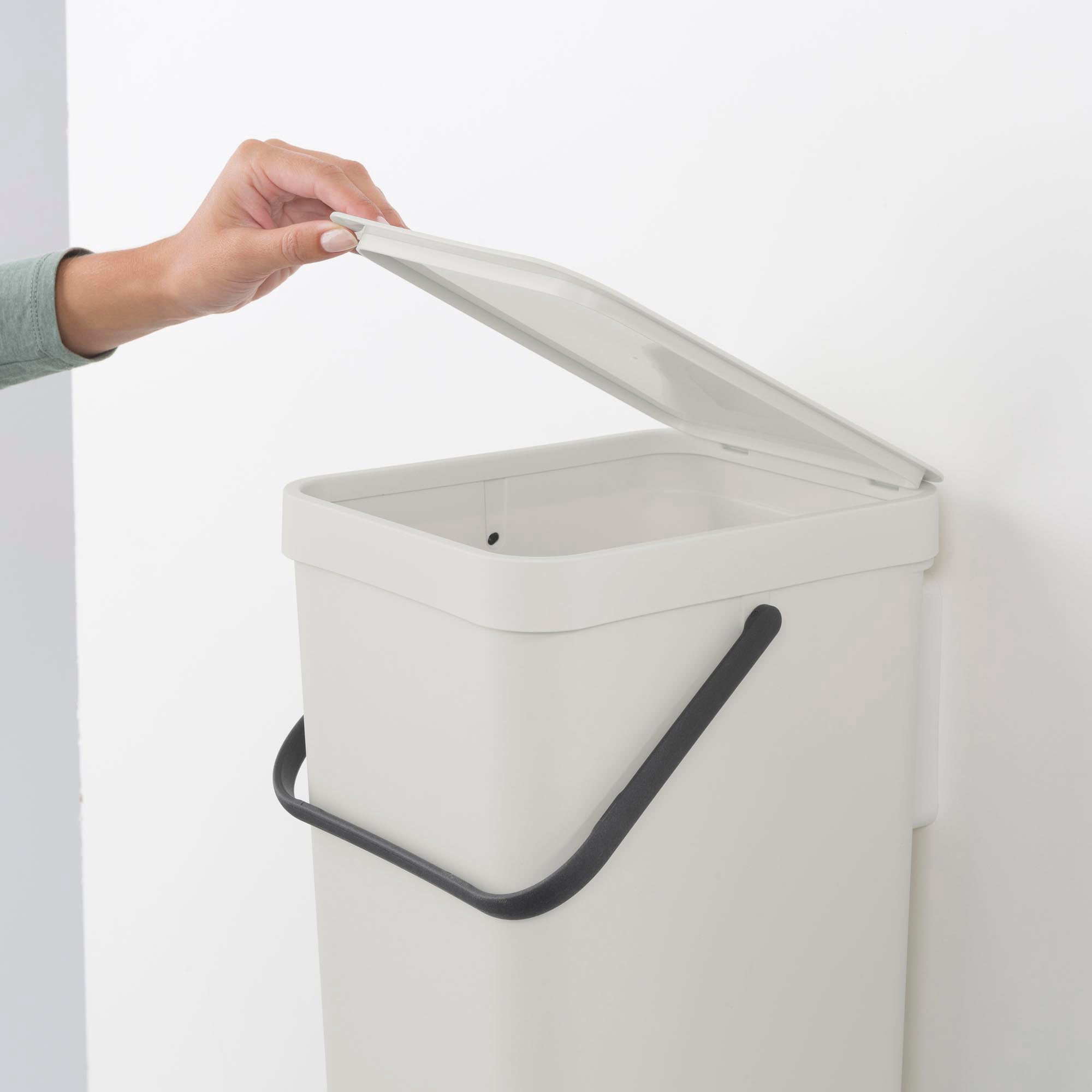 Brabantia Waste Bin Sort & Go 16L - Light Grey