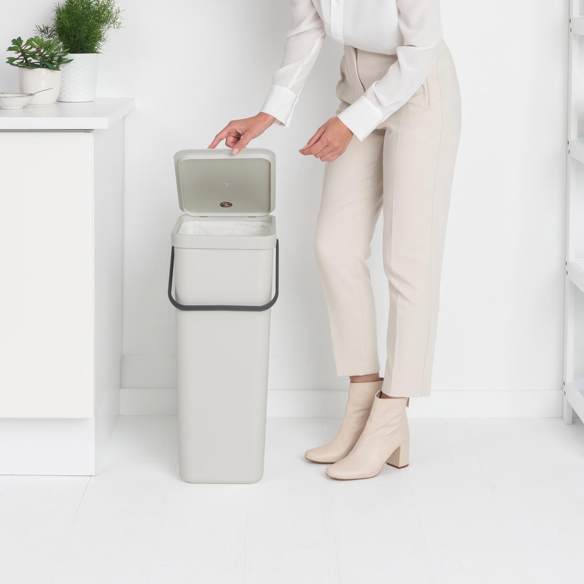 Brabantia Recycle Bin Sort & Go 40L - Light Grey