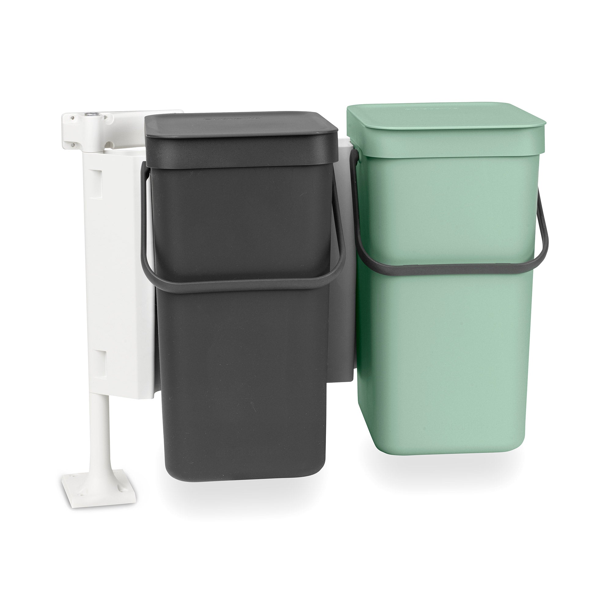 Brabantia Built-in Bin Sort & Go 2 x 12L - Jade / Grey