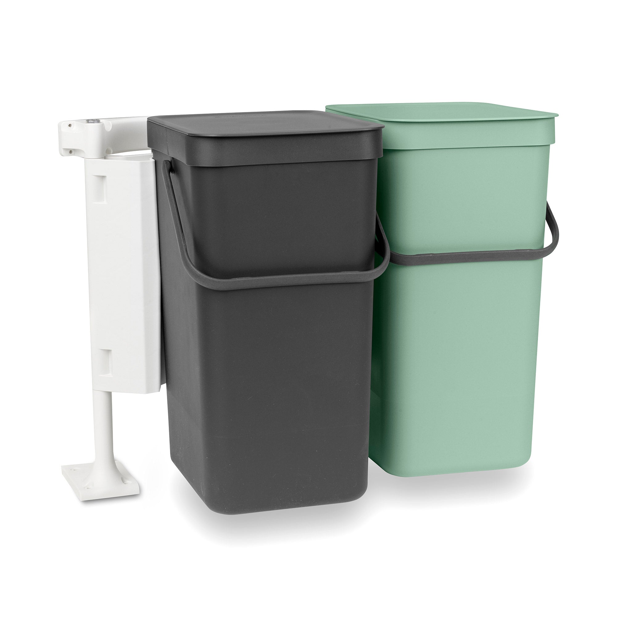 Brabantia Built-in Bin Sort & Go 2 x 16L - Jade / Grey