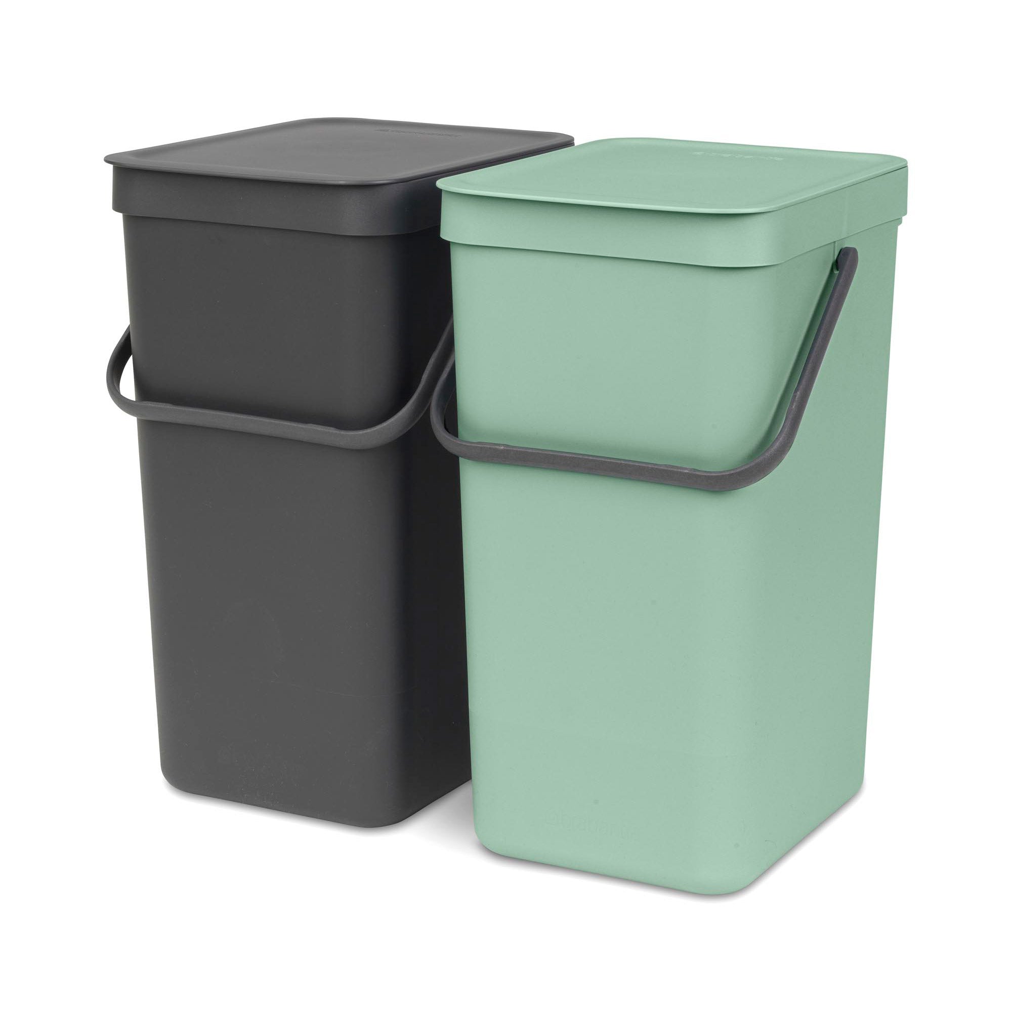 Brabantia Built-in Bin Sort & Go 2 x 16L - Jade / Grey