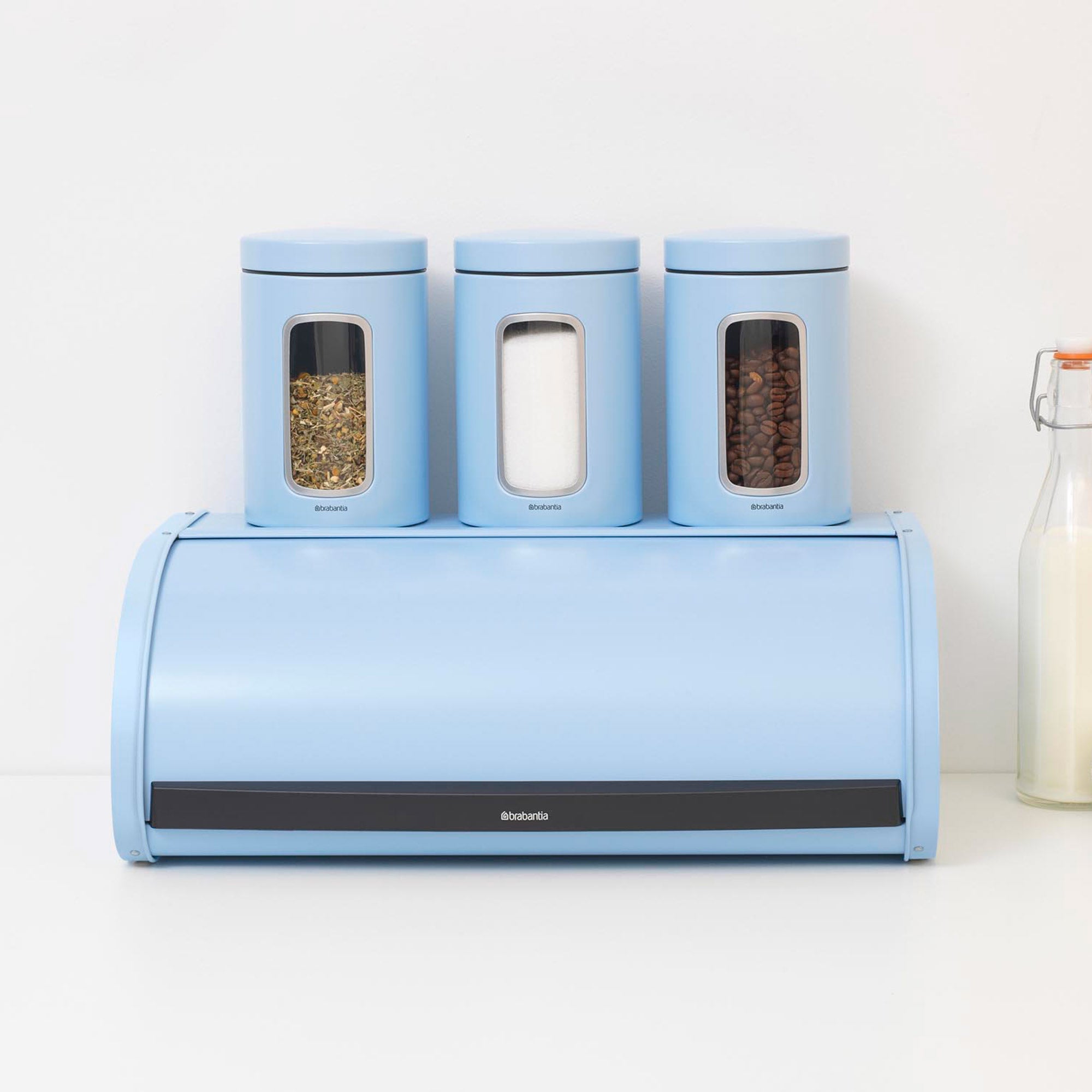 Brabantia Bread Bin Roll Top Large - Dreamy Blue