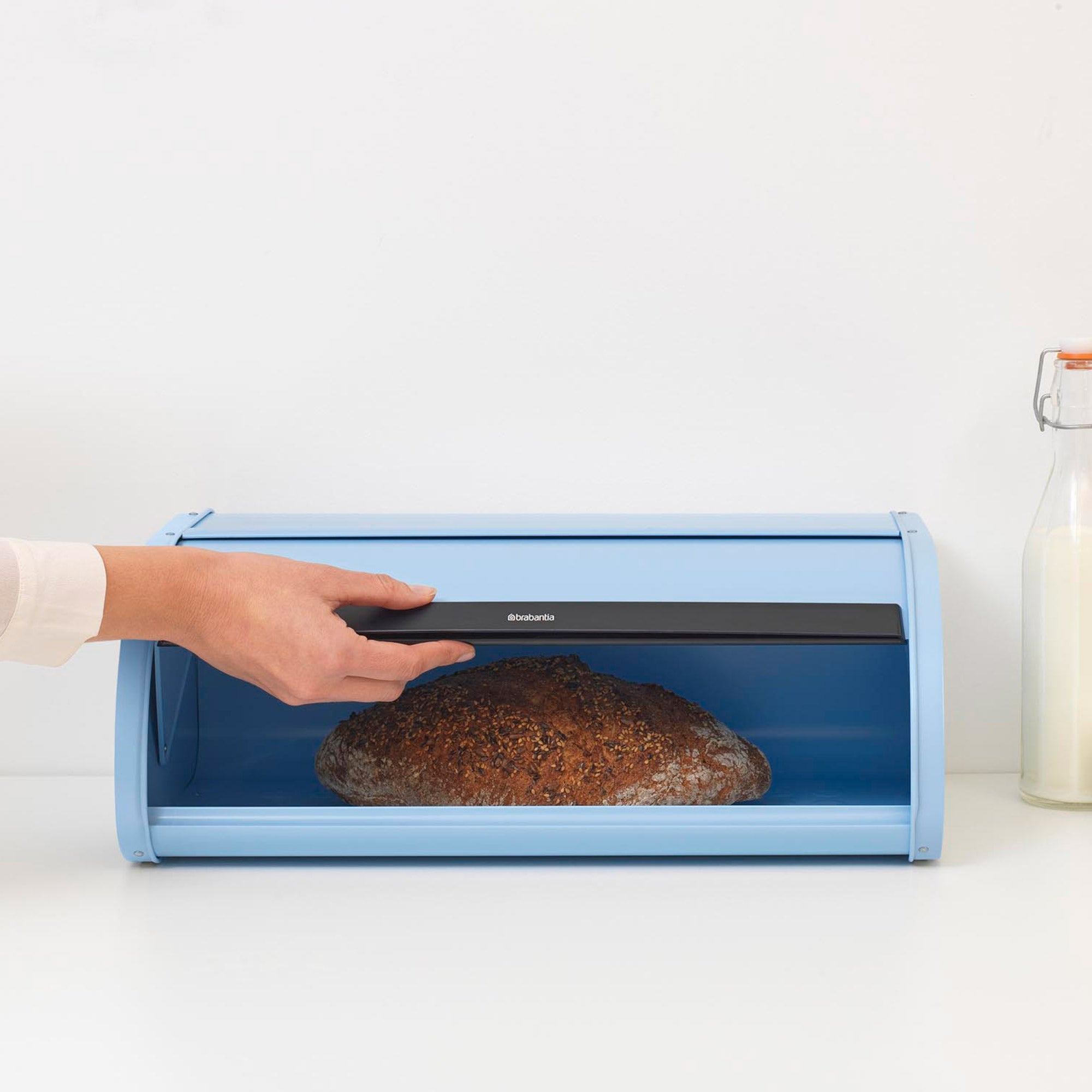 Brabantia Bread Bin Roll Top Large - Dreamy Blue