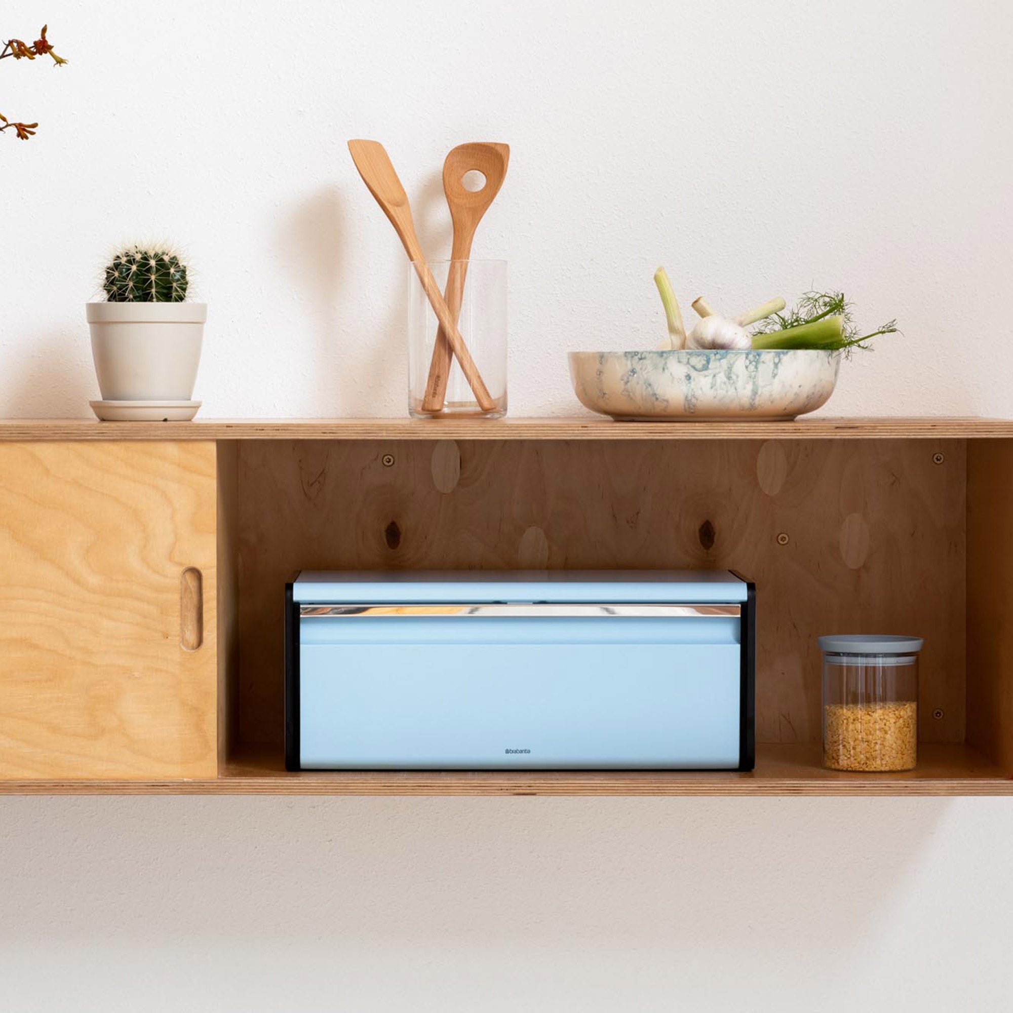 Brabantia Fall Front Bread Bin - Dreamy Blue