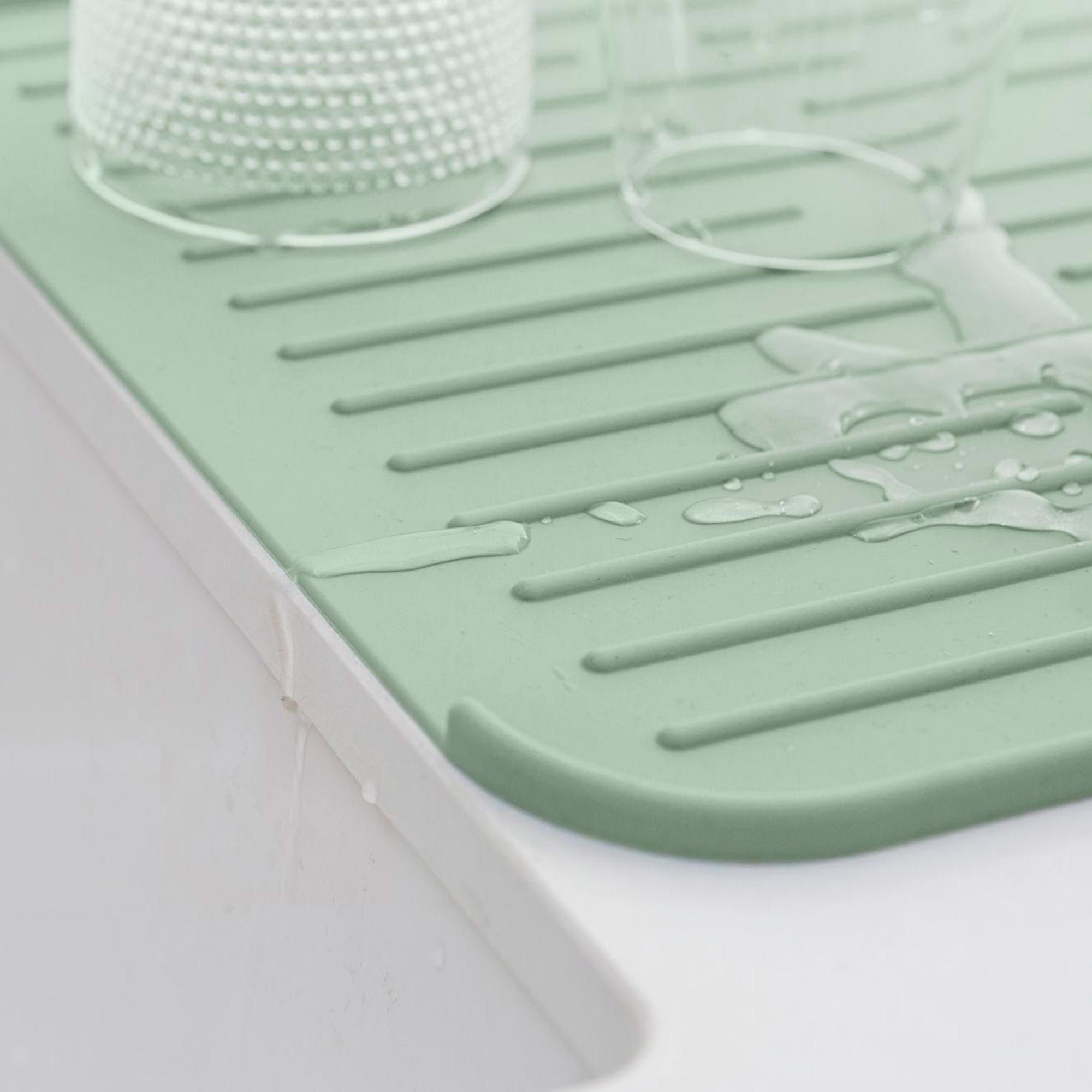Brabantia Silicone Dish Drying Rack - Jade Green