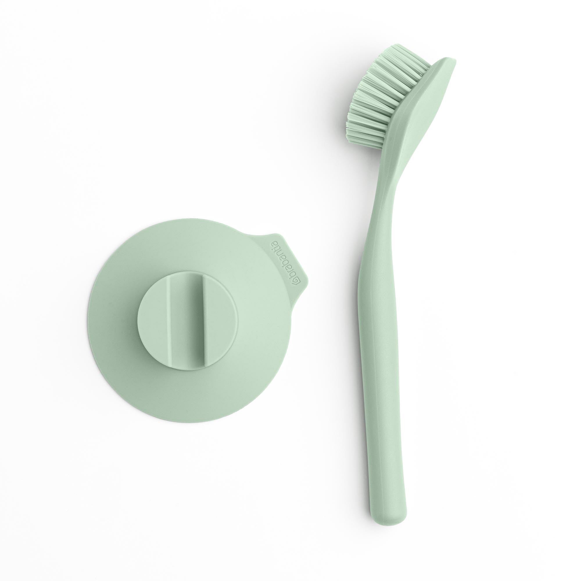 Brabantia Dish Brush with Suction Cup Holder - Jade Green