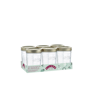Kilner Wide Mouth Preserve Set of 6 - 350ml