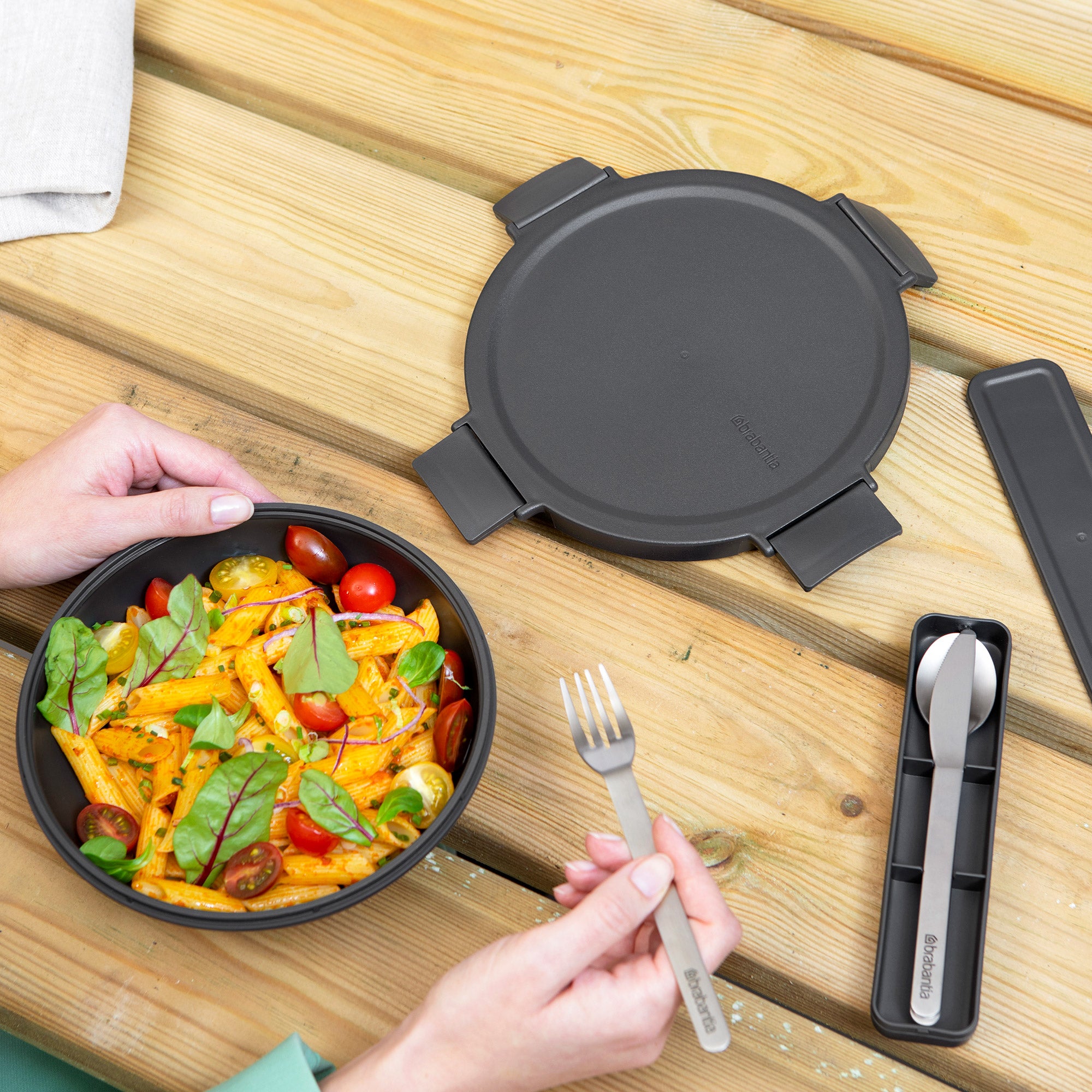 Brabantia Make & Take Lunch Bowl 1L Dark Grey