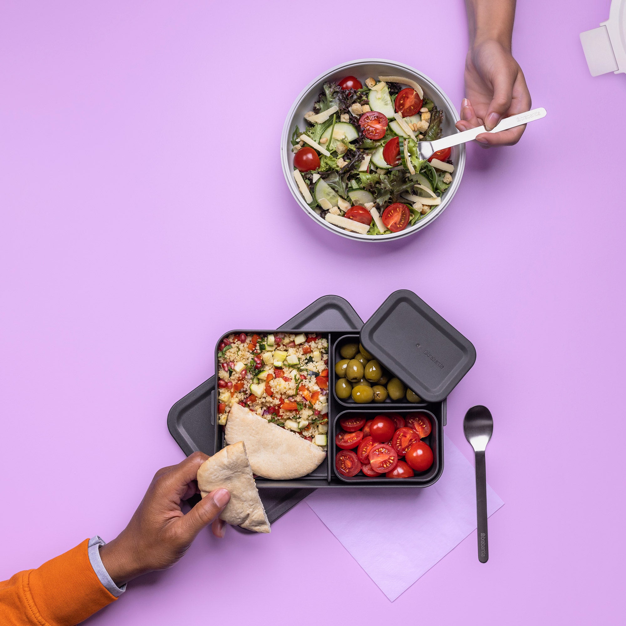 Brabantia Make & Take Lunch Bowl 1L Light Grey