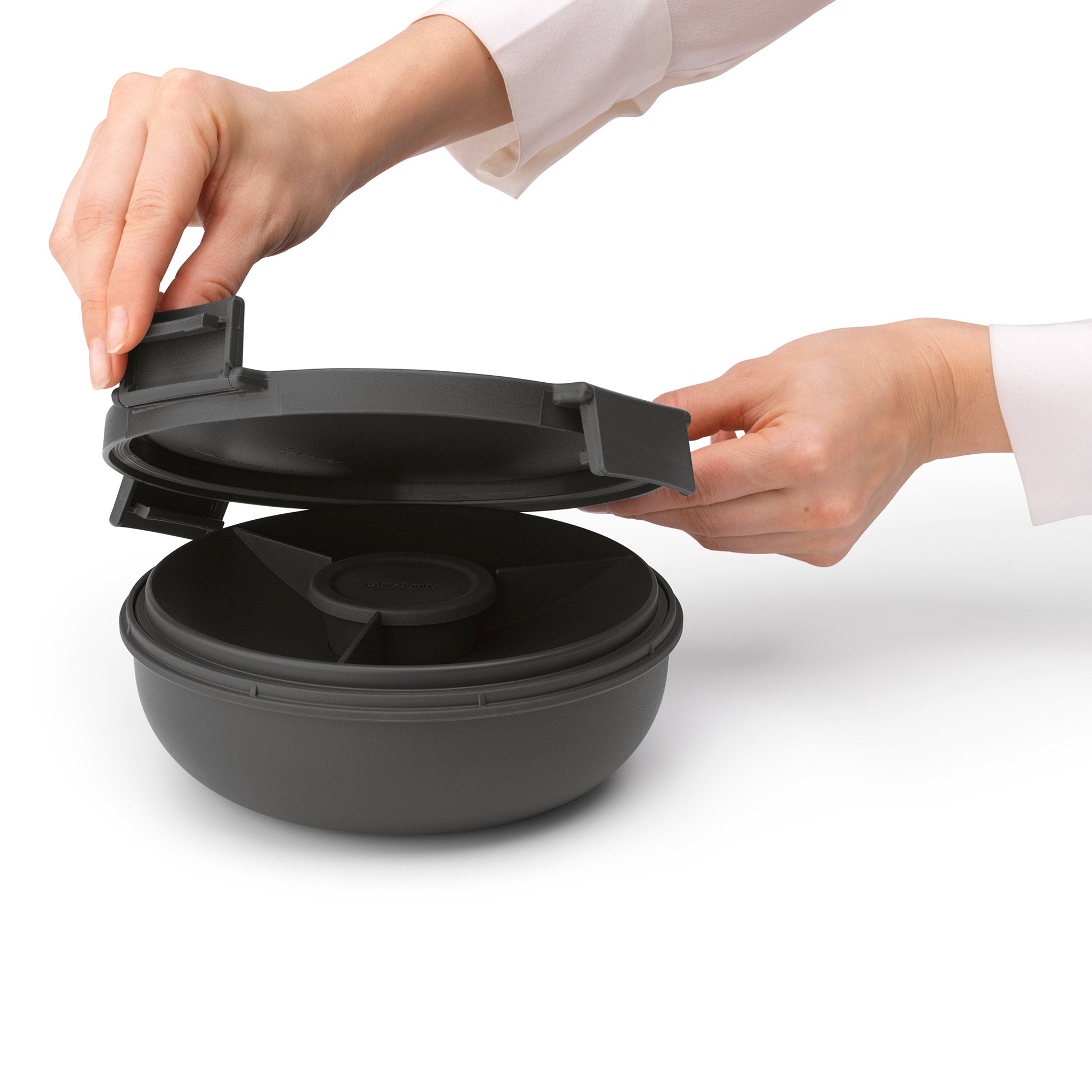 Brabantia Make & Take Salad Bowl 1.3L Dark Grey