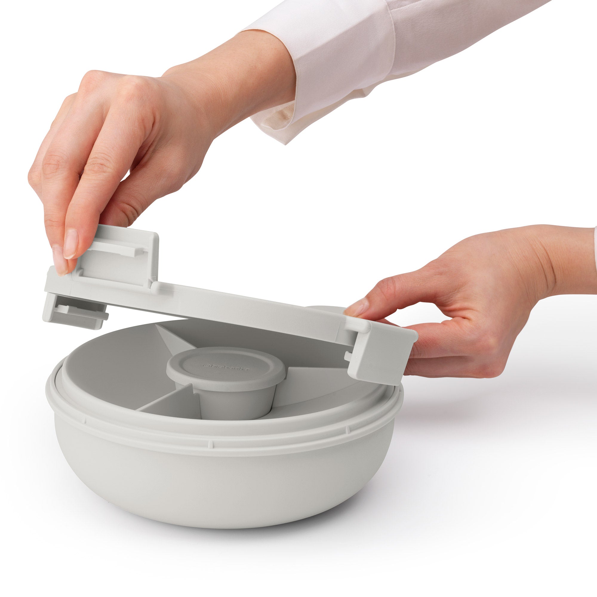 Brabantia Make & Take Salad Bowl 1.3L Light Grey
