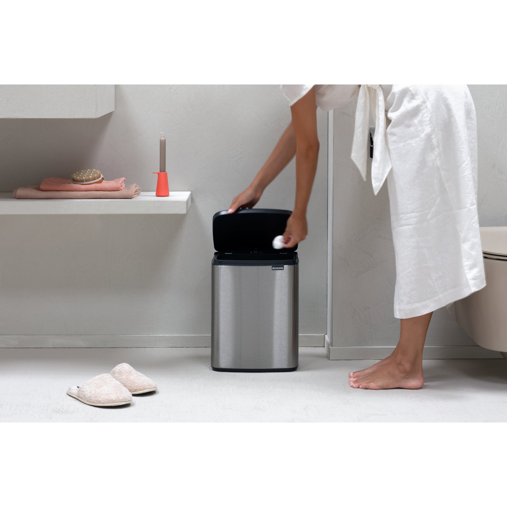 Brabantia BO Waste Bin 7L Matt Steel FPP
