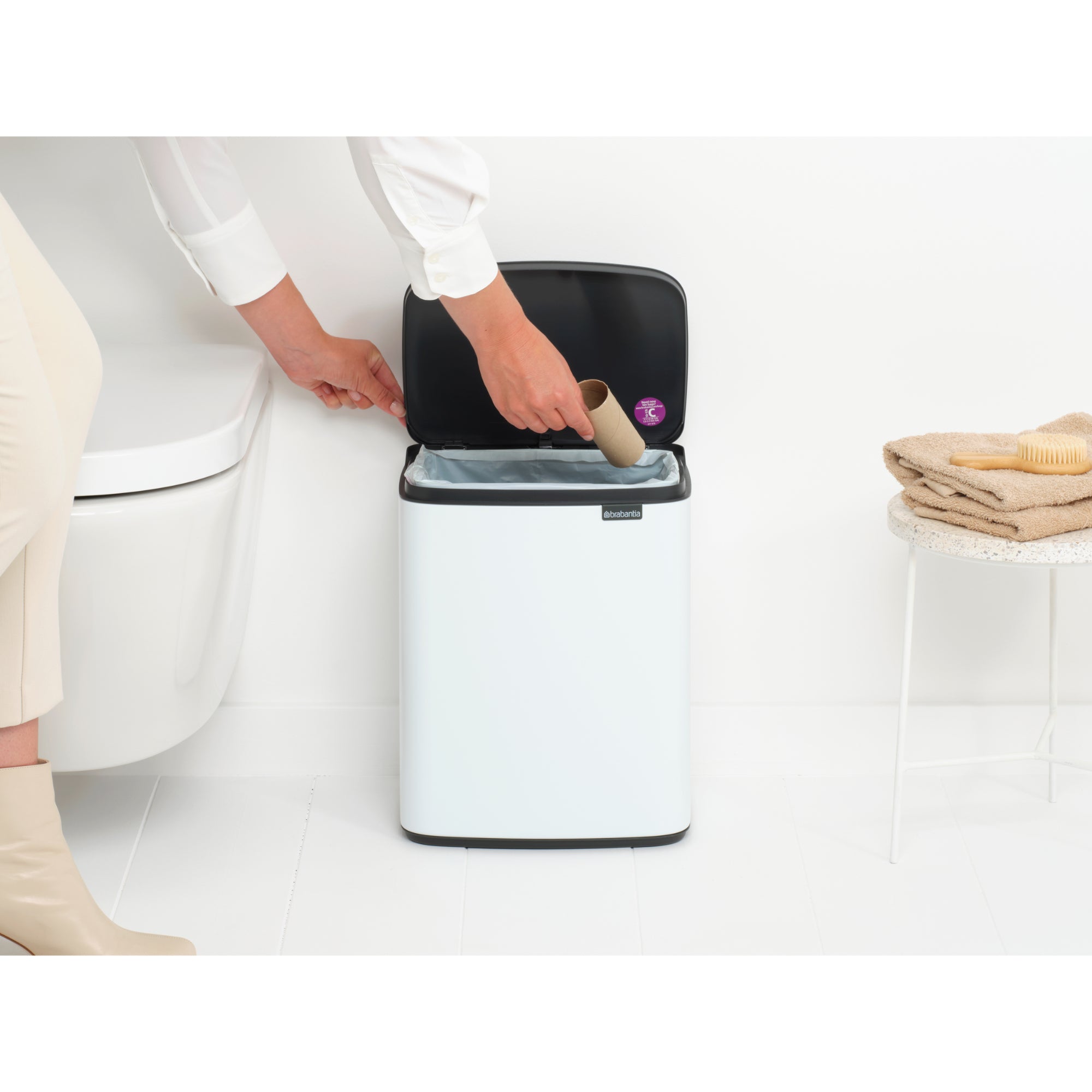 Brabantia BO Waste Bin 12L White