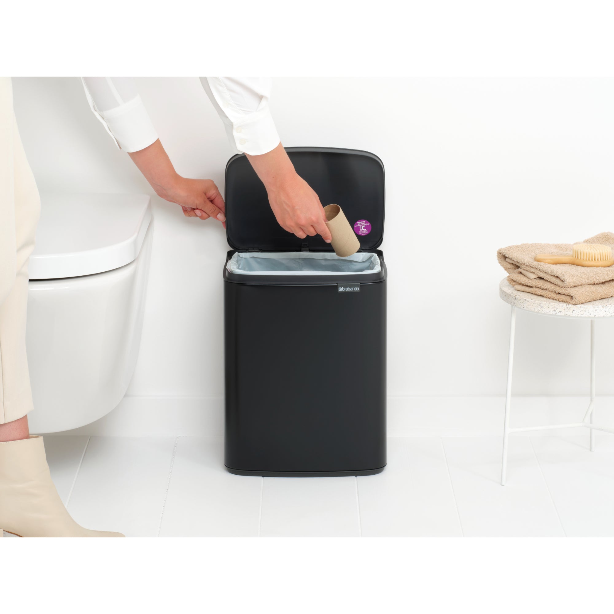 Brabantia BO Waste Bin 12L Matt Black