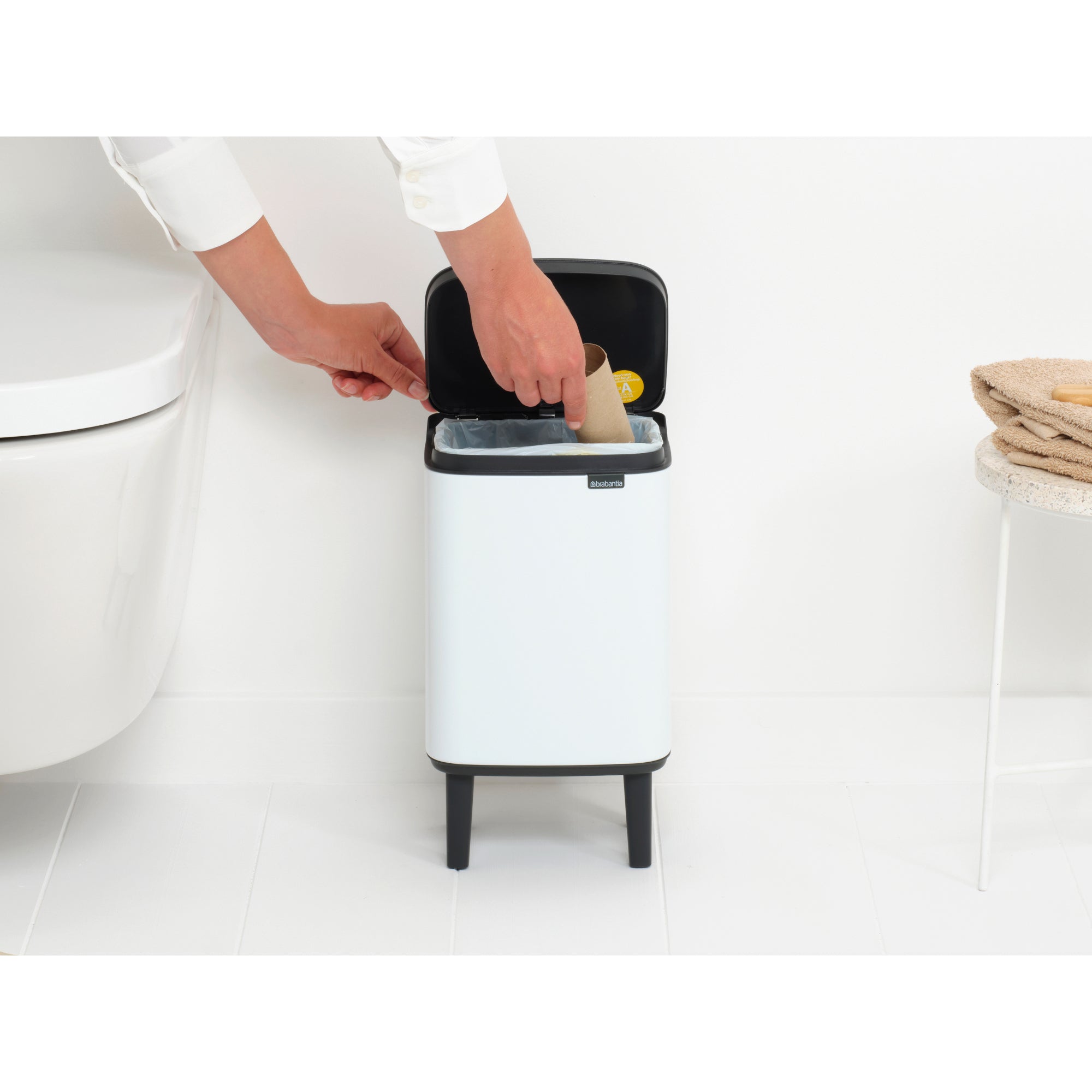 Brabantia BO Waste Bin Hi 4L White
