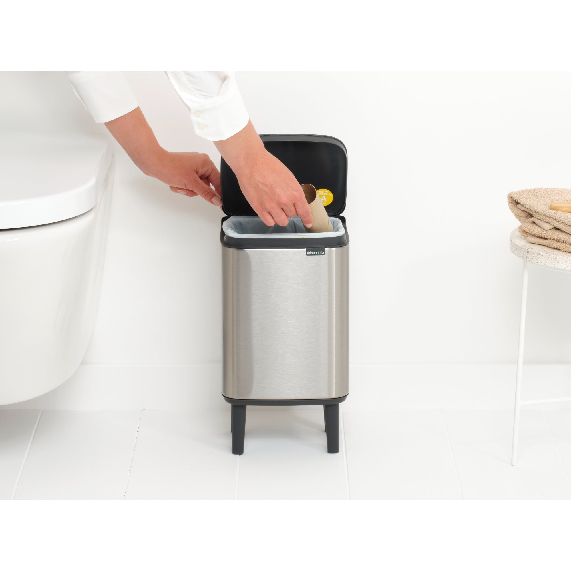 Brabantia BO Waste Bin Hi 4L Matt Steel FPP