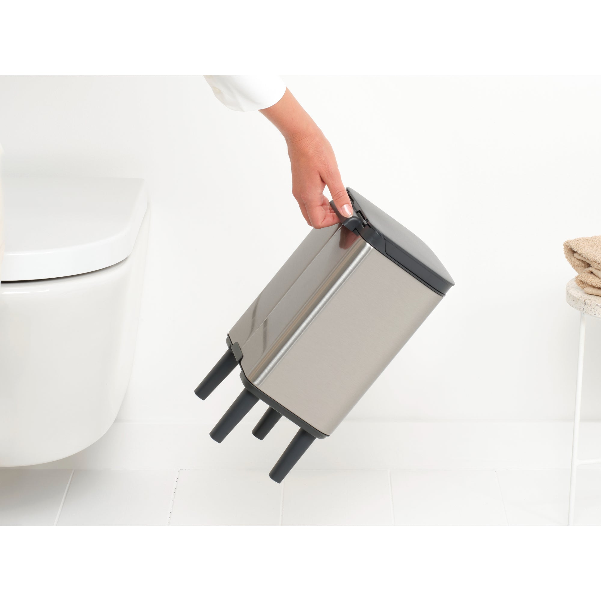 Brabantia BO Waste Bin Hi 4L Matt Steel FPP