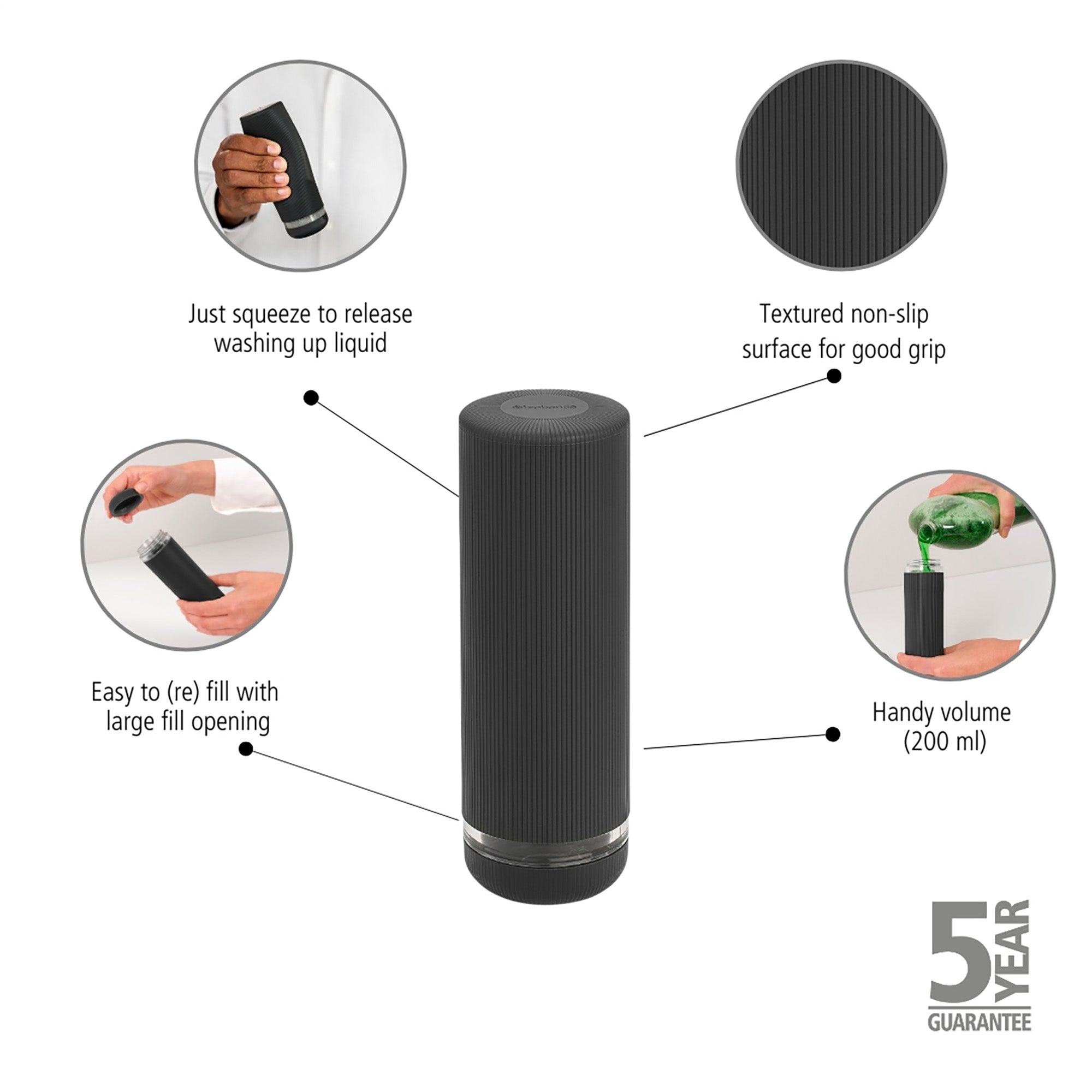 Brabantia Soap Squeezer - Dark Grey