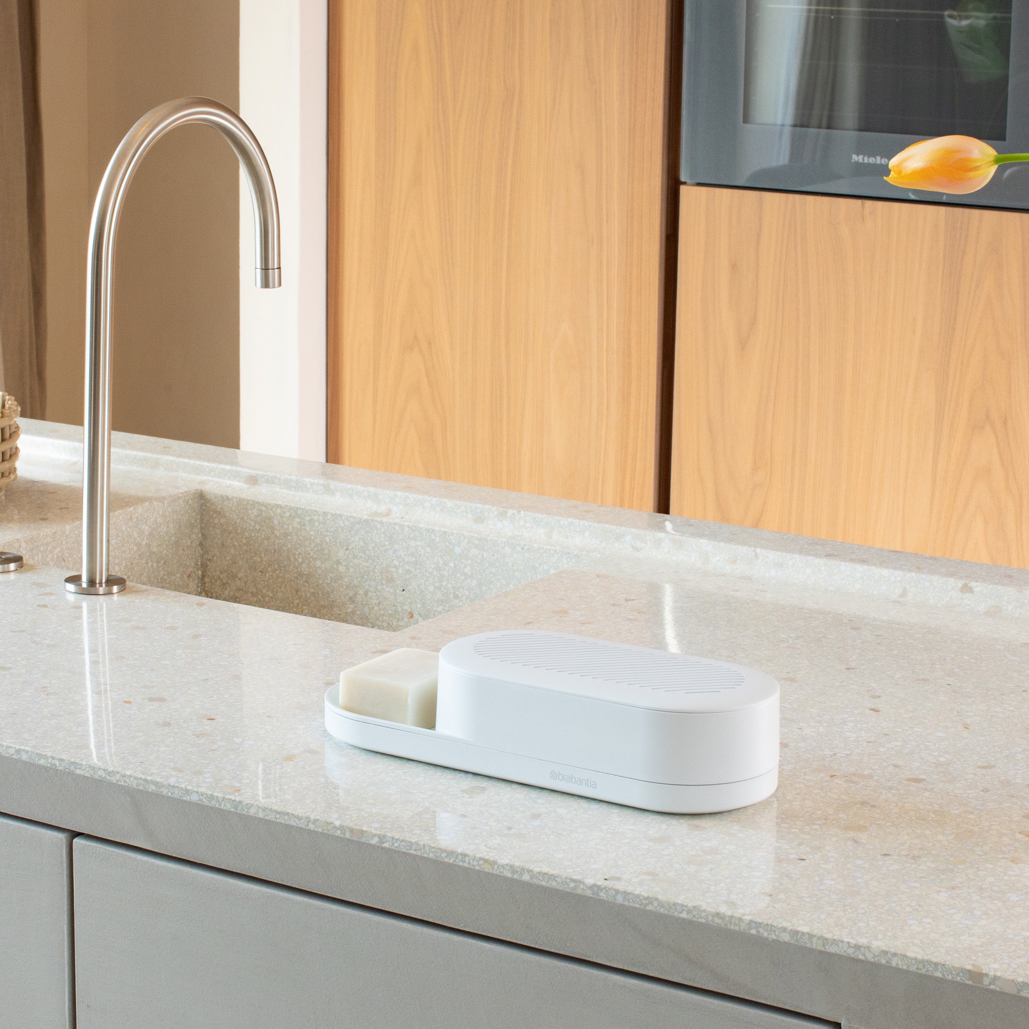 Brabantia Sink Organiser - Mineral Fresh White