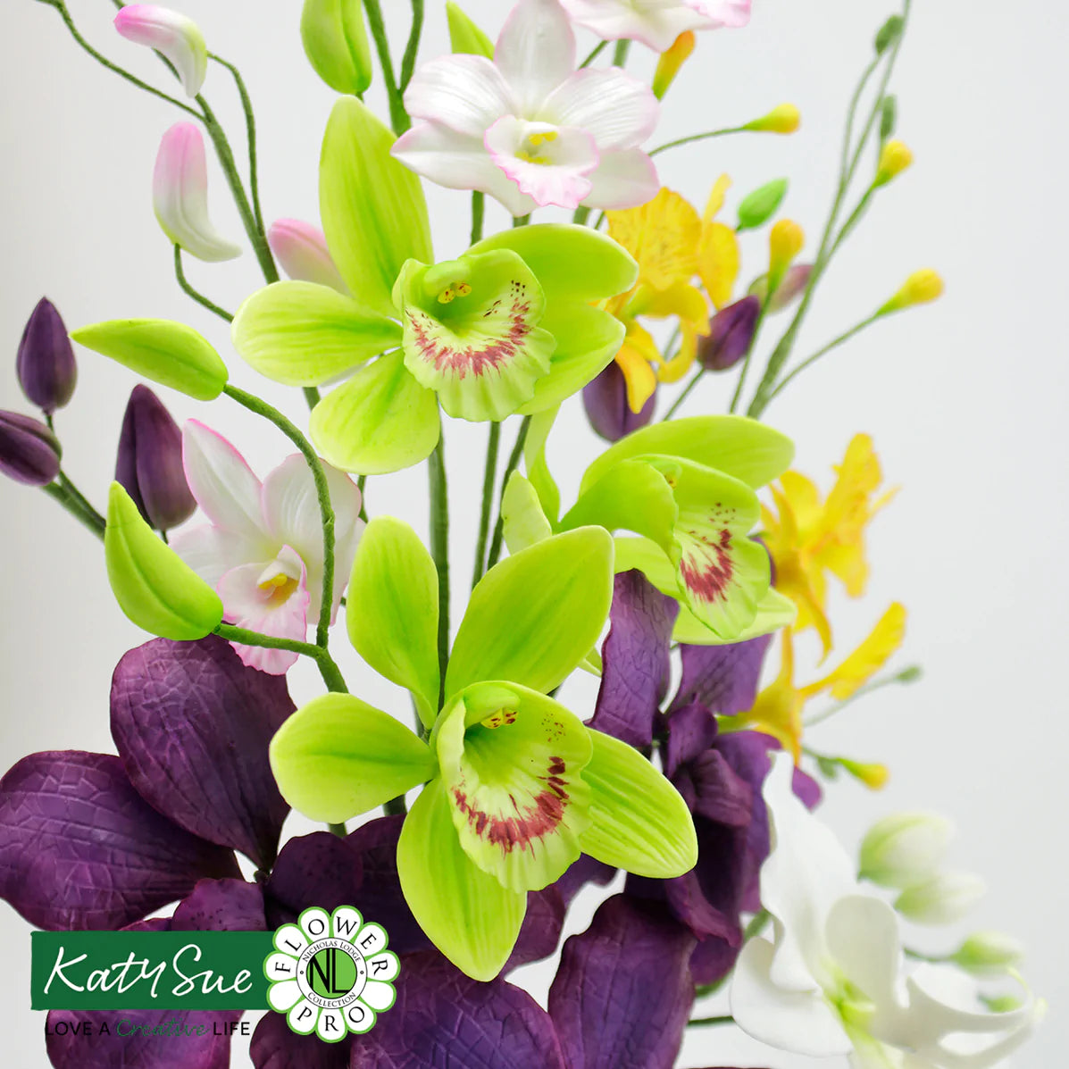 Katy Sue Silicone Mould & Veiner Set Ultimate Orchids