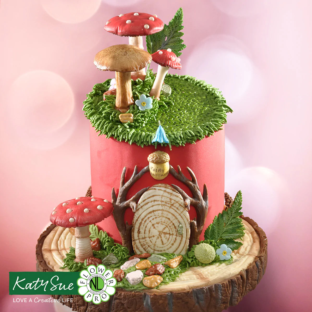 Katy Sue Silicone Mould & Veiner Toadstools & Mushrooms