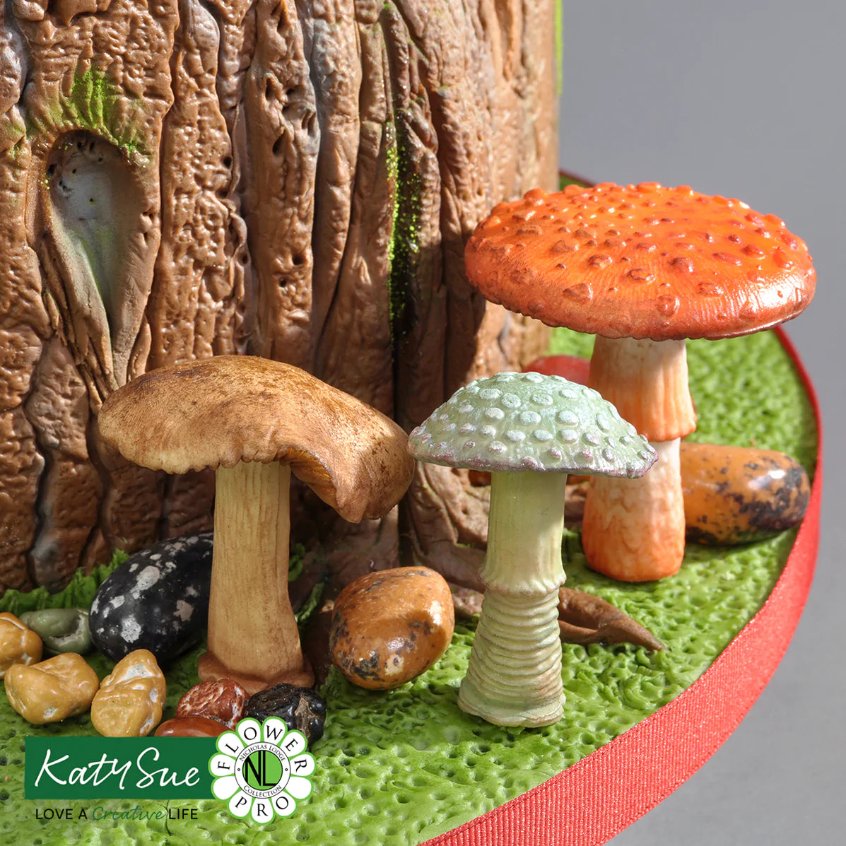 Katy Sue Silicone Mould & Veiner Toadstools & Mushrooms