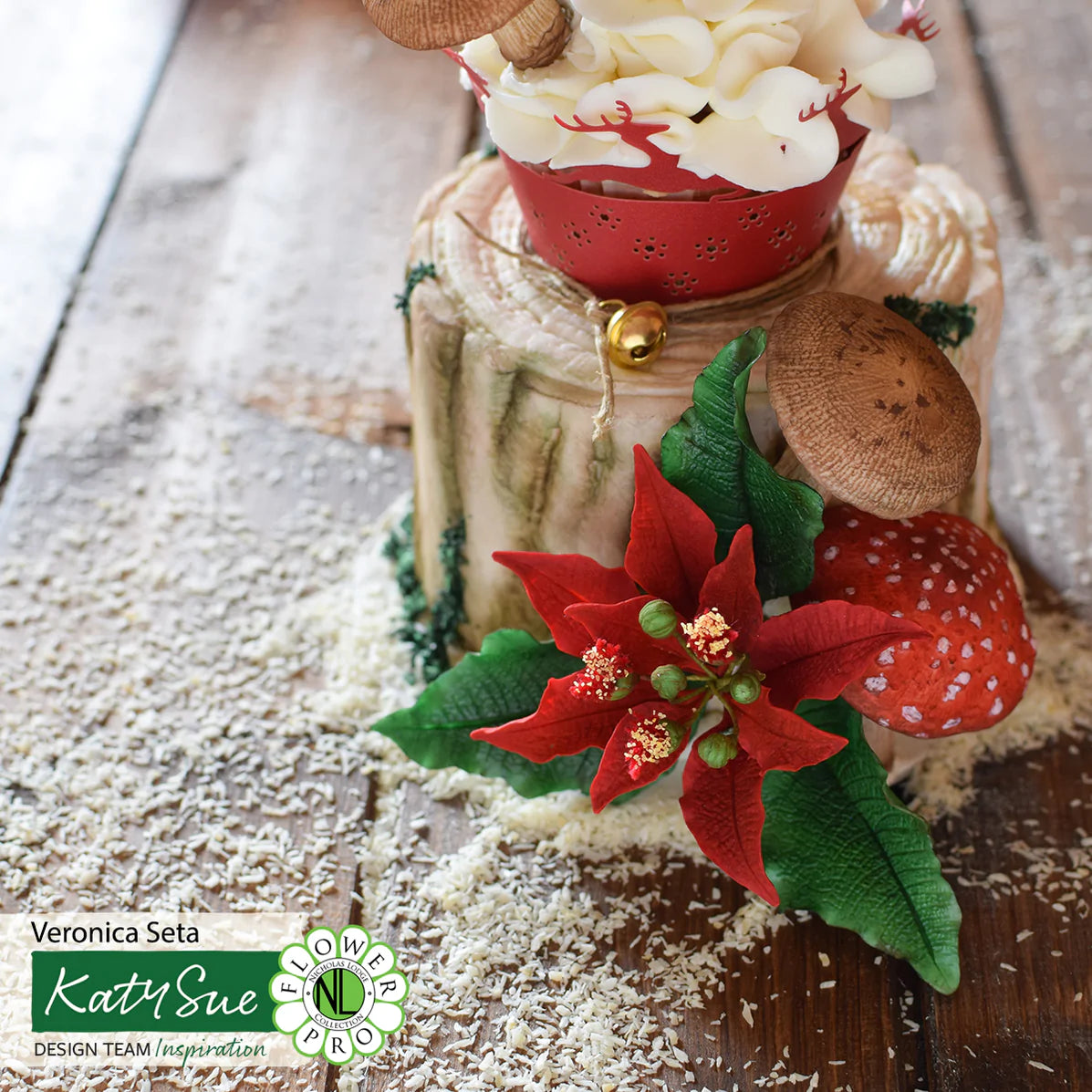 Katy Sue Silicone Mould & Veiner Toadstools & Mushrooms