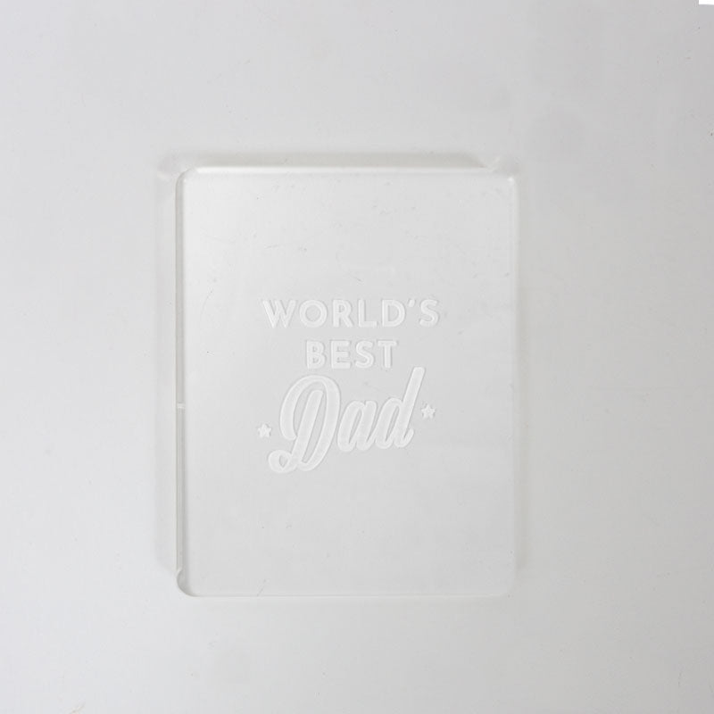 Coo Kie Embosser Stamp World's Best Dad
