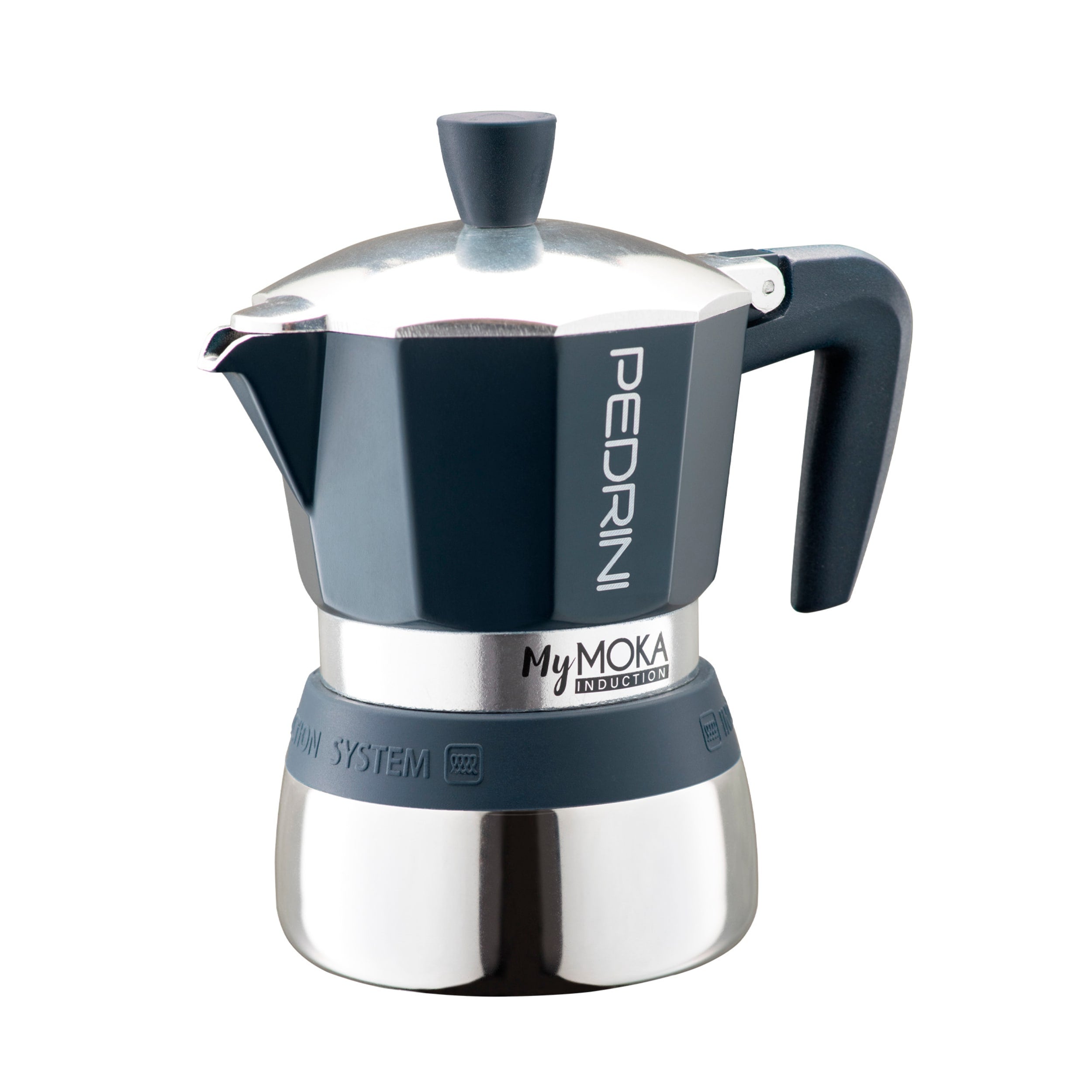 Pedrini MyMoka Induction Stovetop Espresso Maker 3 Cup