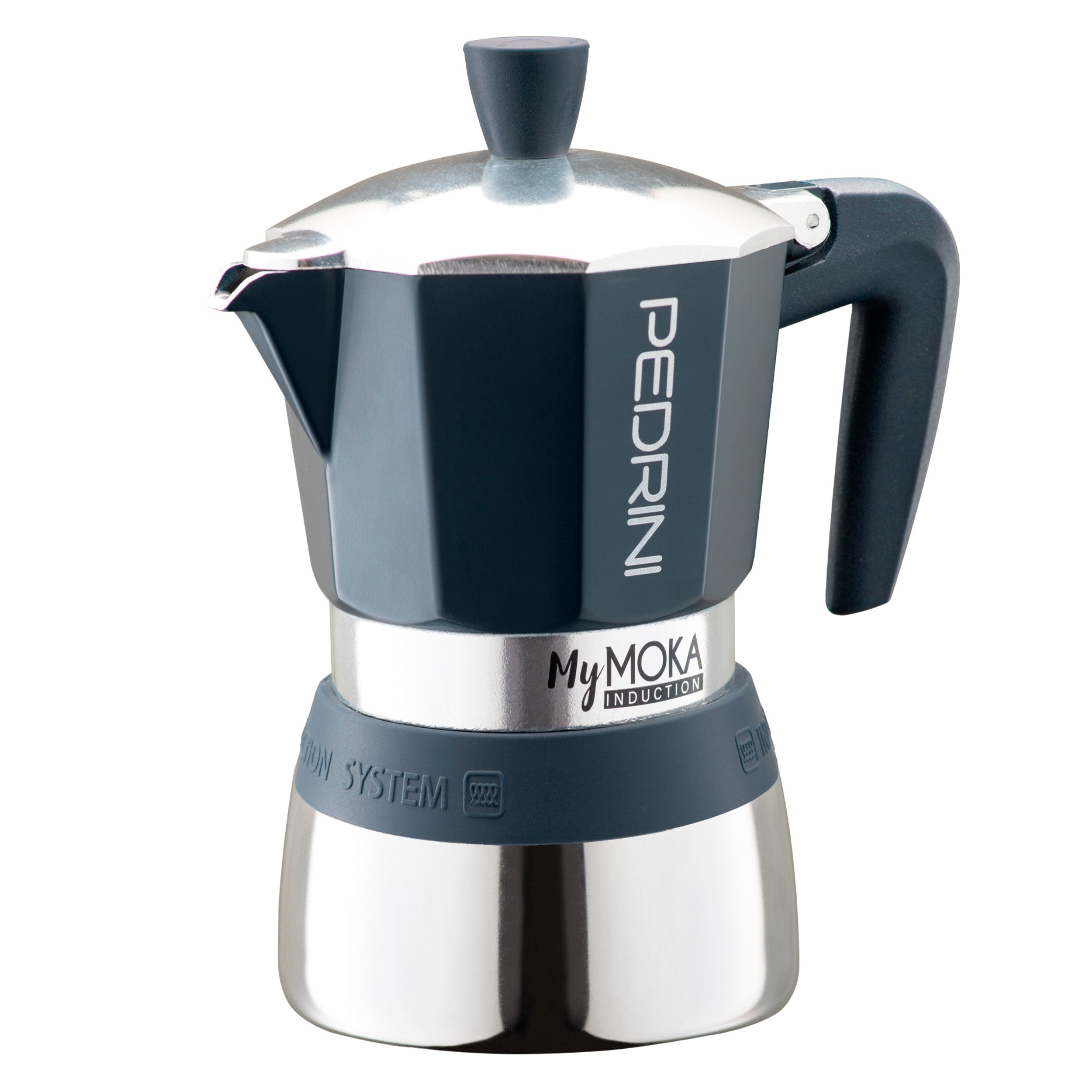 Pedrini MyMoka Induction Stovetop Espresso Maker 6 Cup