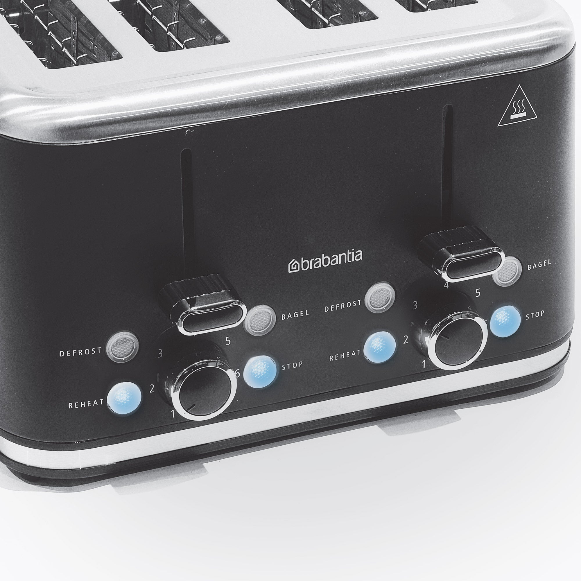 Brabantia 4 Slice Toaster Matte Black
