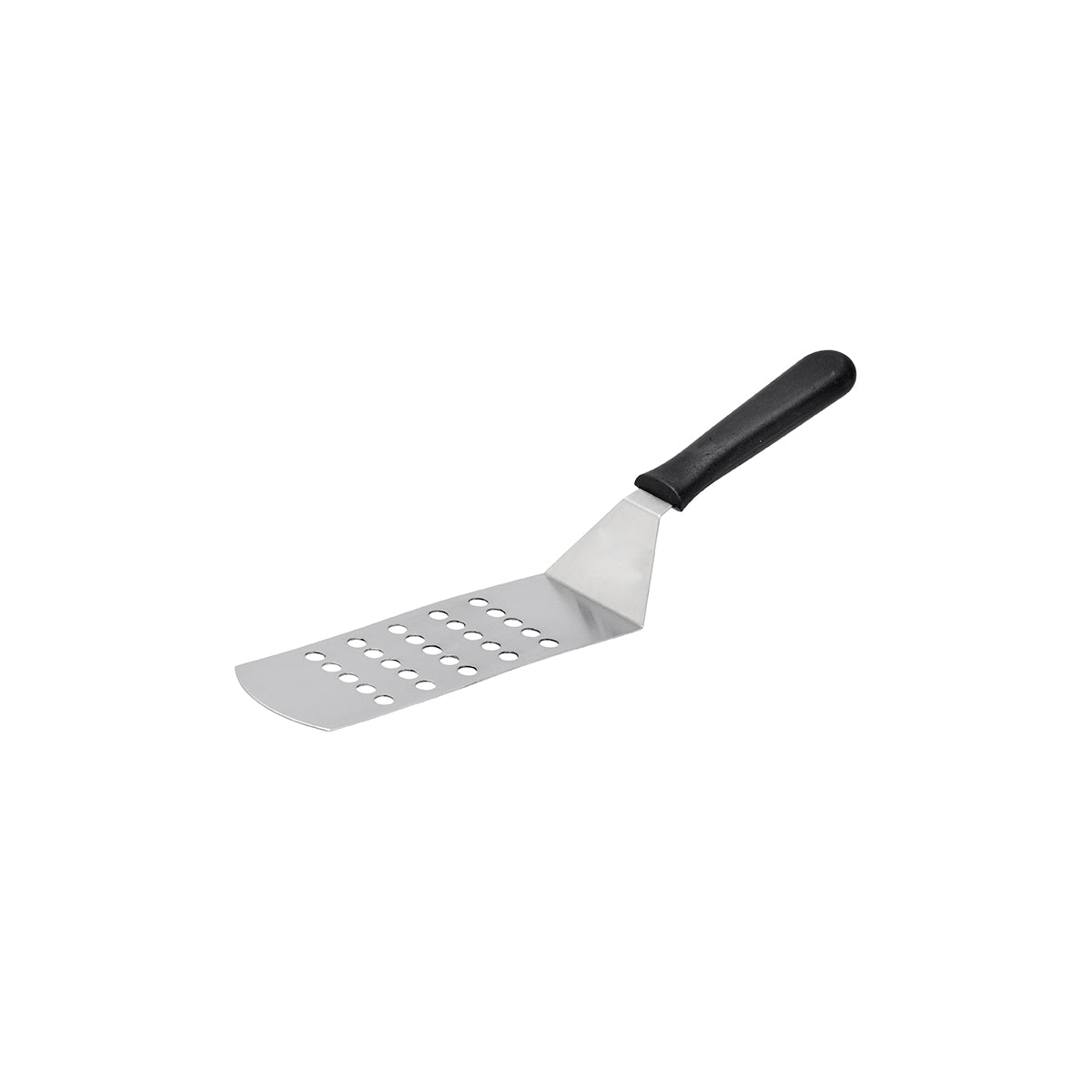 Chef Inox Grill Turner with Black Handle Perforated 200x75x330mm