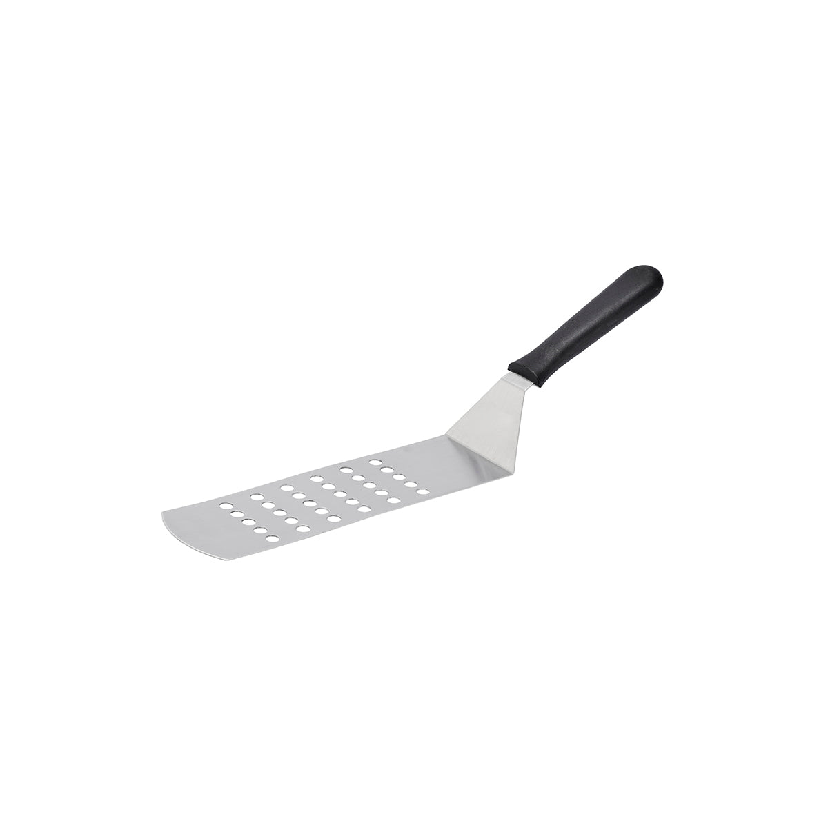 Chef Inox Grill Turner with Black Handle Perforated 250x75x380mm