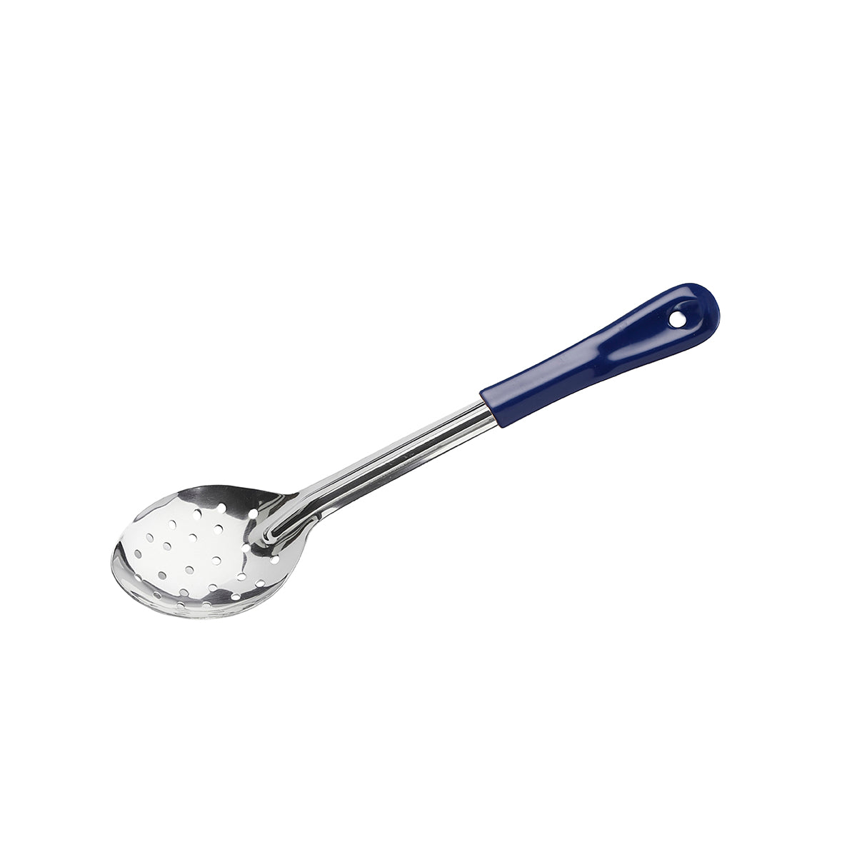 Chef Inox Basting Spoon Perforated Stainless Steel Blue Handle 330mm