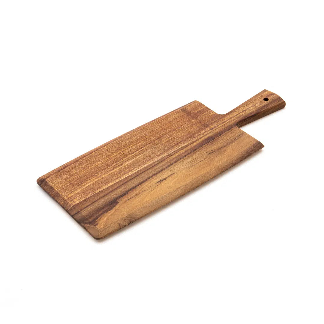 KH Hand Kraft Acacia Paddle Serving Board with Handle 48 x 20cm