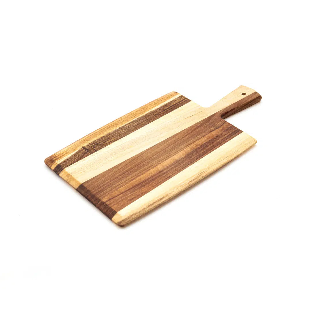KH Hand Kraft Acacia Paddle Serving Board with Handle 43 x 25cm