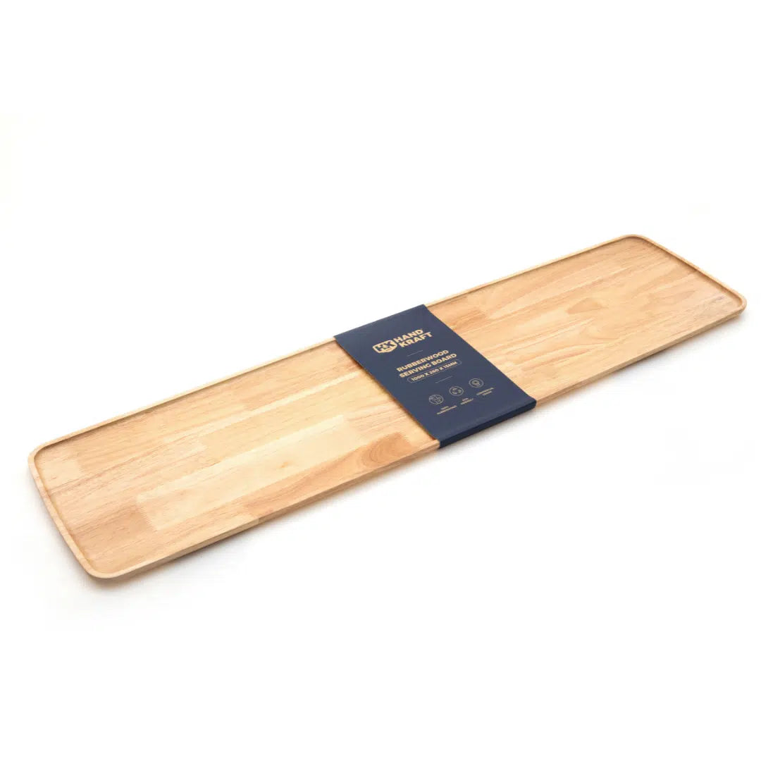 KH Hand Kraft Rubberwood Serving Board 100 x 26cm