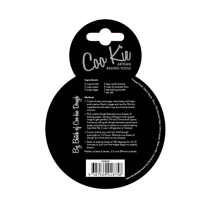 Coo Kie Christmas Ornament Cookie Cutter