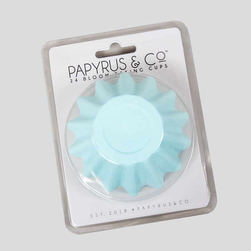Papyrus Bloom Baking Cups Pastel Blue 24 Pack