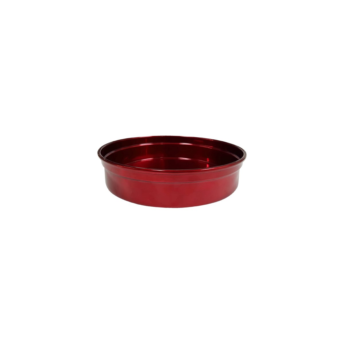 Chef Inox Round Bar Tray Aluminium Red 240x50mm